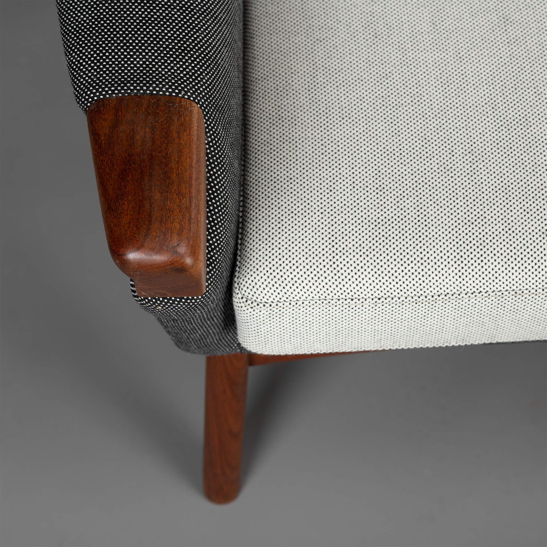 Neu gepolstertes graues 3-Sitz-Sofa von Johannes Andersen für CFC Silkeborg, 1960er Jahre im Angebot 9