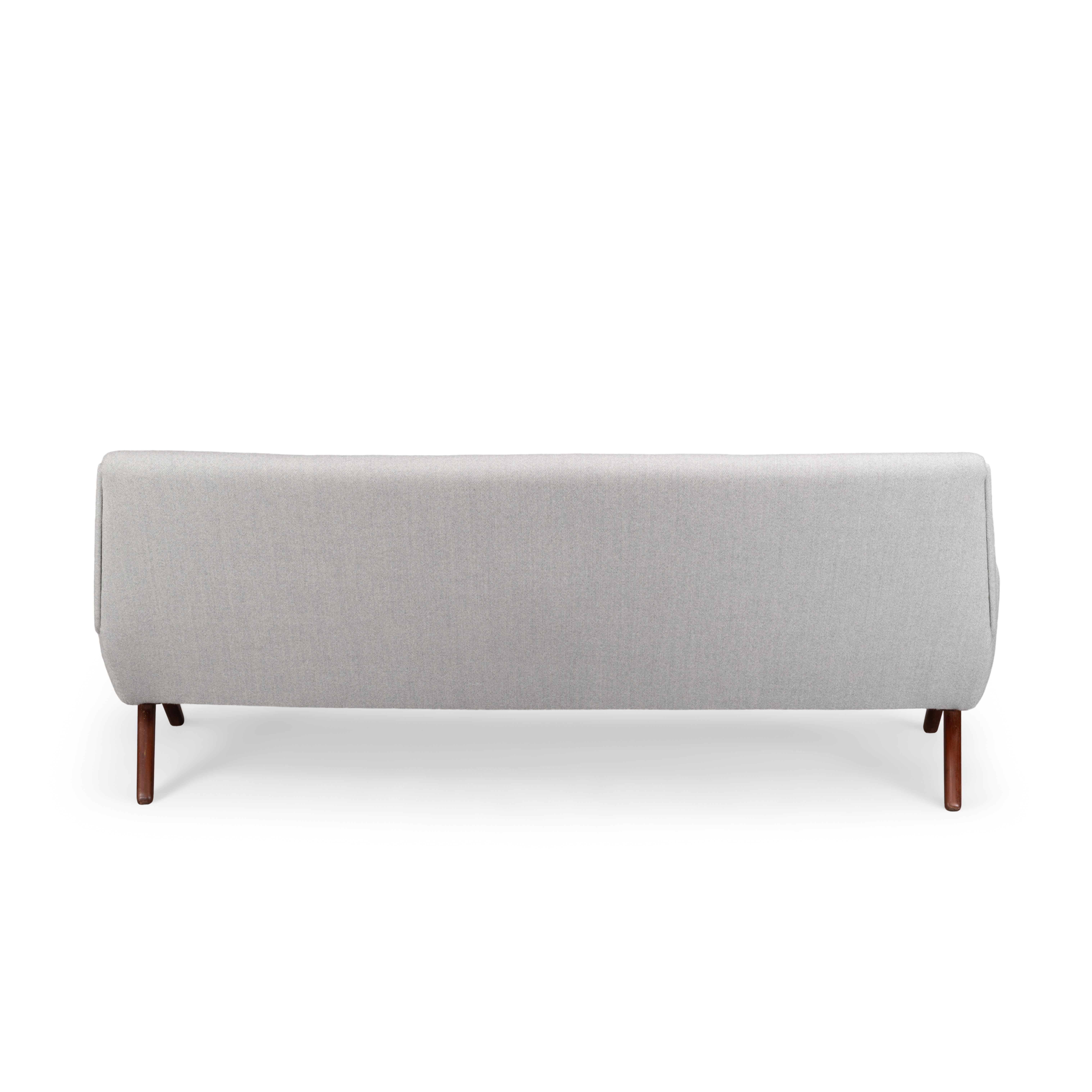 Reupholstered Grey Danish Design Sofa, Johannes Andersen for CFC Silkeborg 1960s (Wolle)
