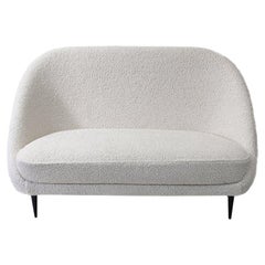 Neu gepolstert in Bouclé Theo Ruth 115 Sofa für Artifort, 1950er Jahre