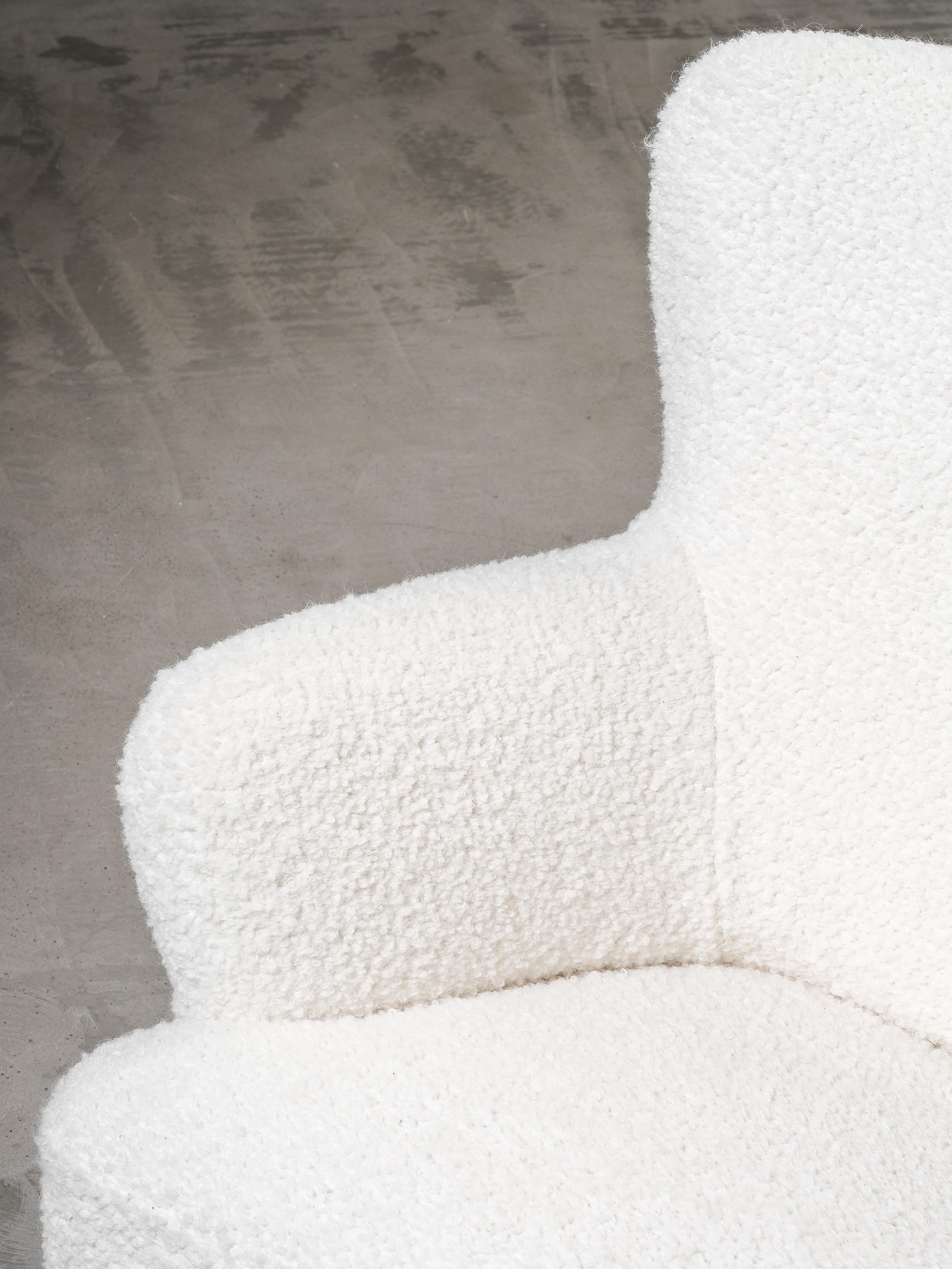 Sillón 'Laila' retapizado de Ilmari Lappalainen para Asko, Finlandia, años 50 en venta 3