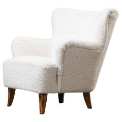 Sillón 'Laila' retapizado de Ilmari Lappalainen para Asko, Finlandia, años 50