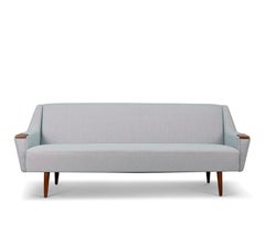 Reupholstered light blue Danish Design Sofa made by Dux , 1960s