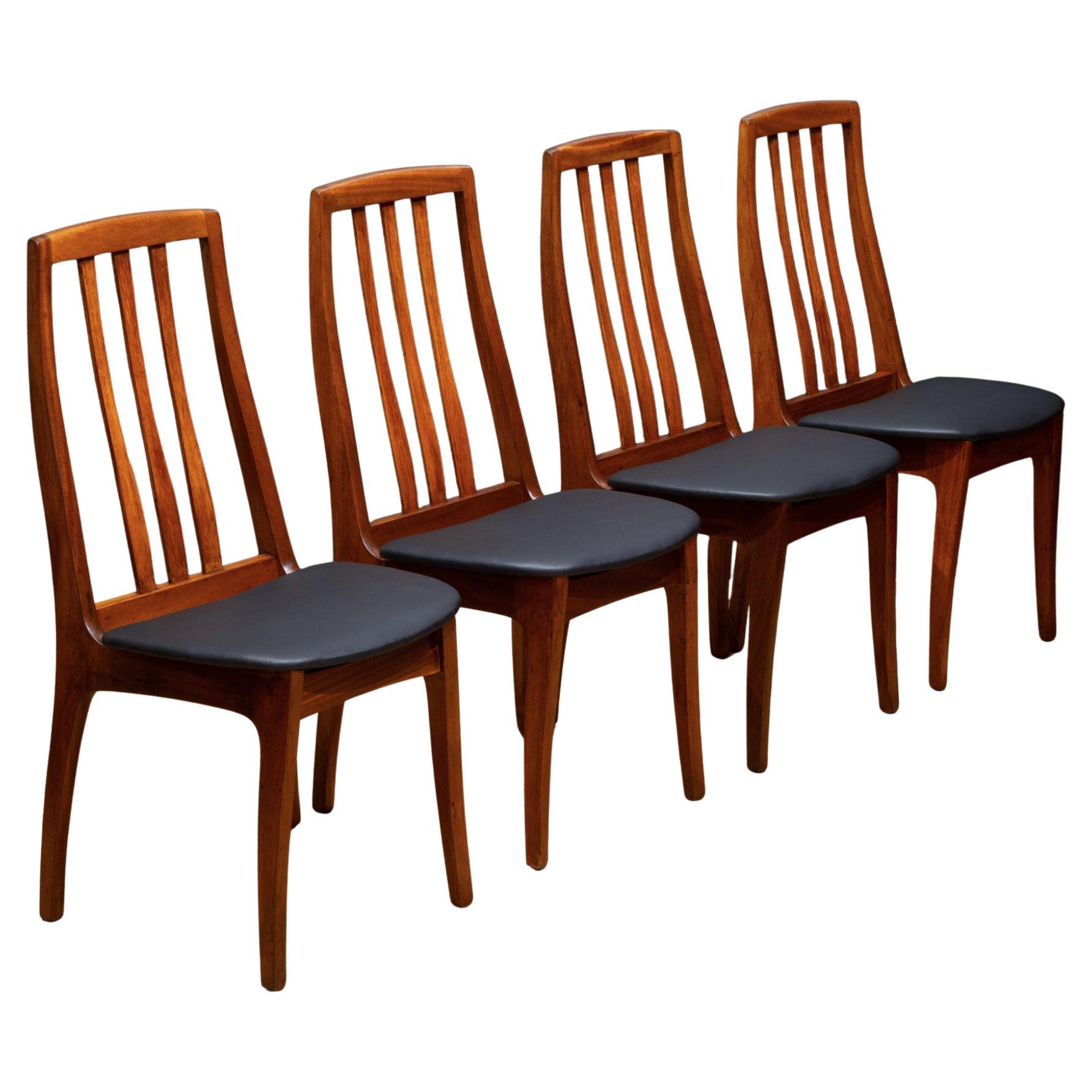 Reupholstered Mid-century Danish Dining Chairs c.1960