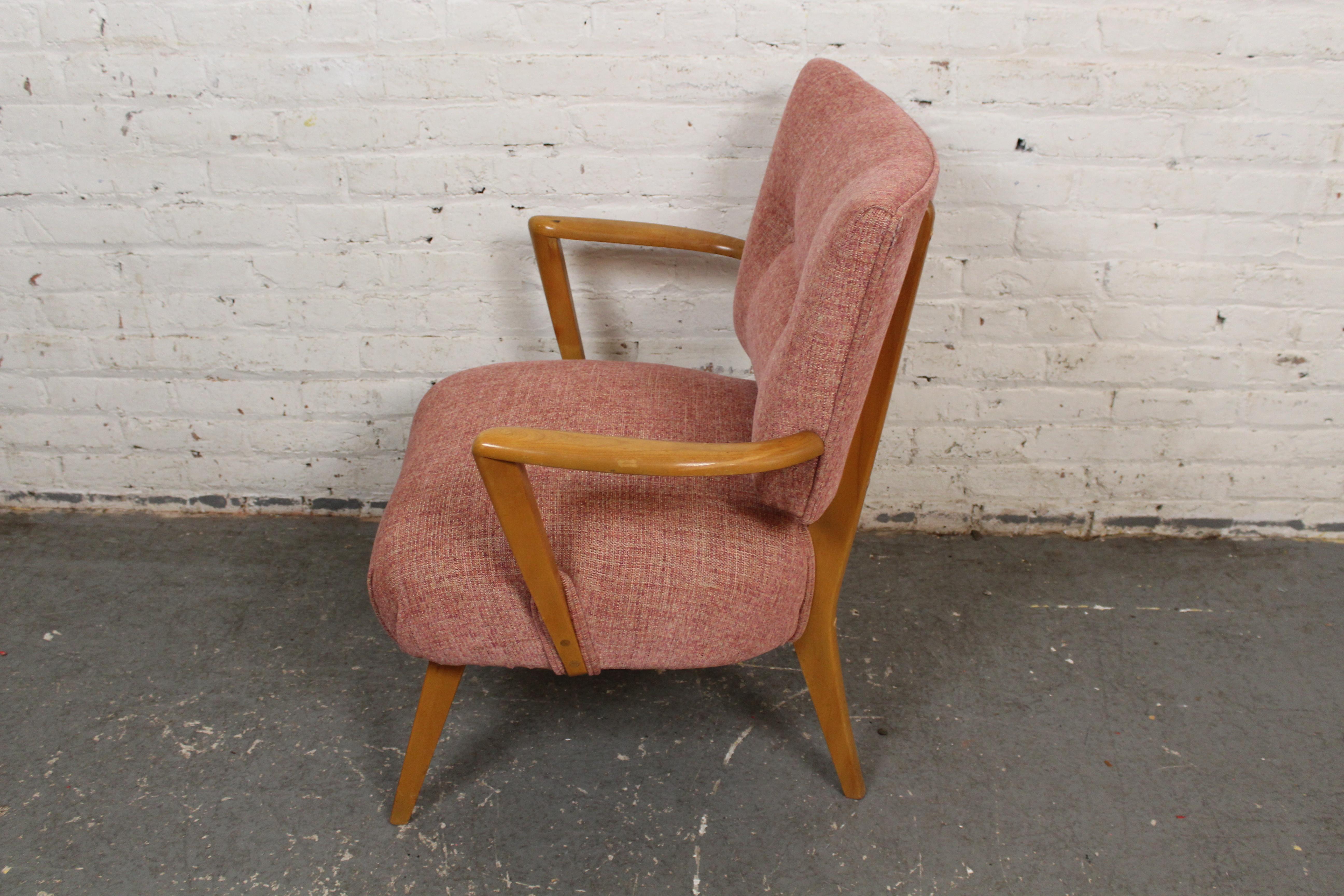 Mid-Century Modern Reupholstered Mid-Century Heywood Wakefield 