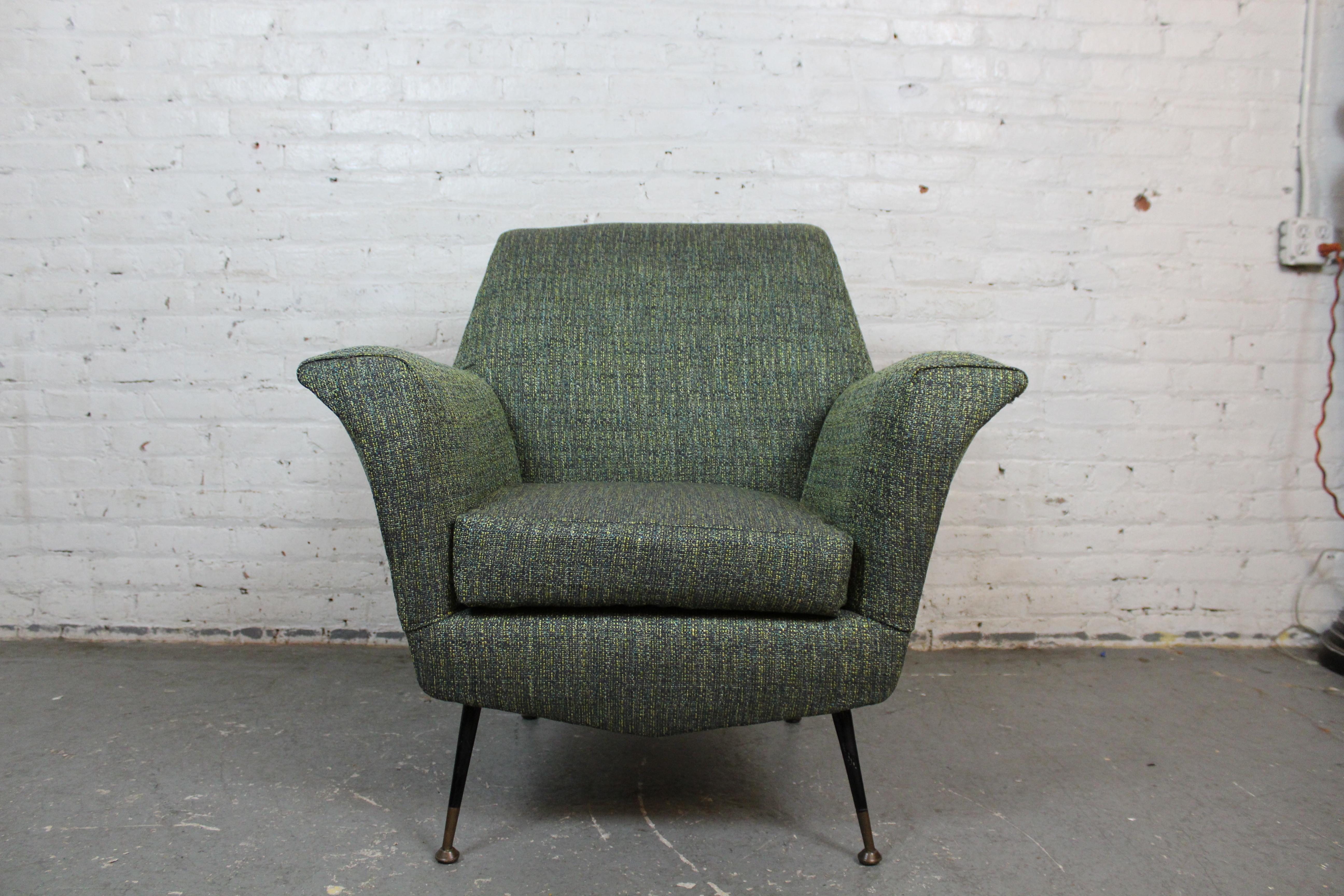 Reupholstered Mid-Century Italian Lounge Chairs by La Permanente Mobli For Sale 9