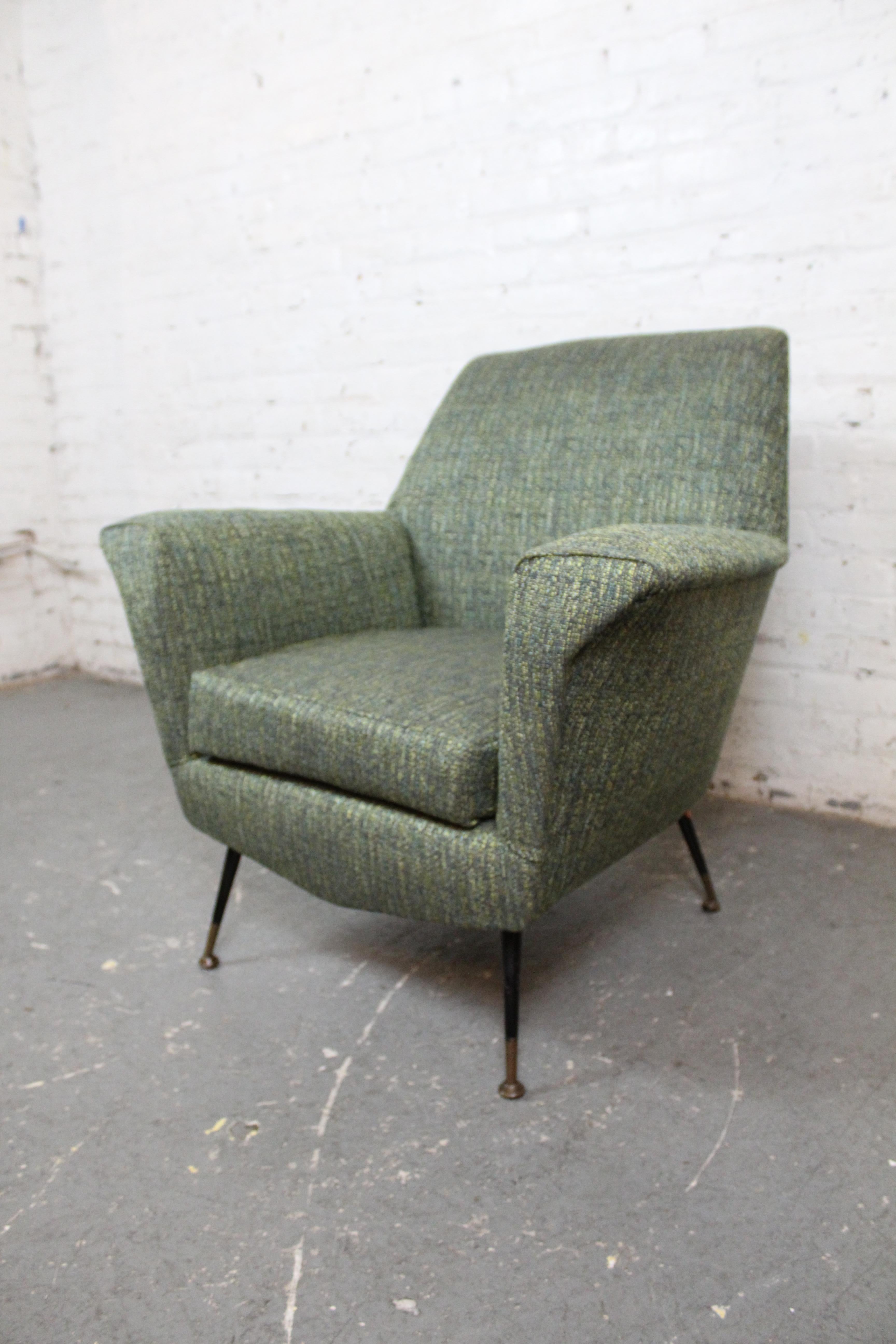 Reupholstered Mid-Century Italian Lounge Chairs by La Permanente Mobli For Sale 10