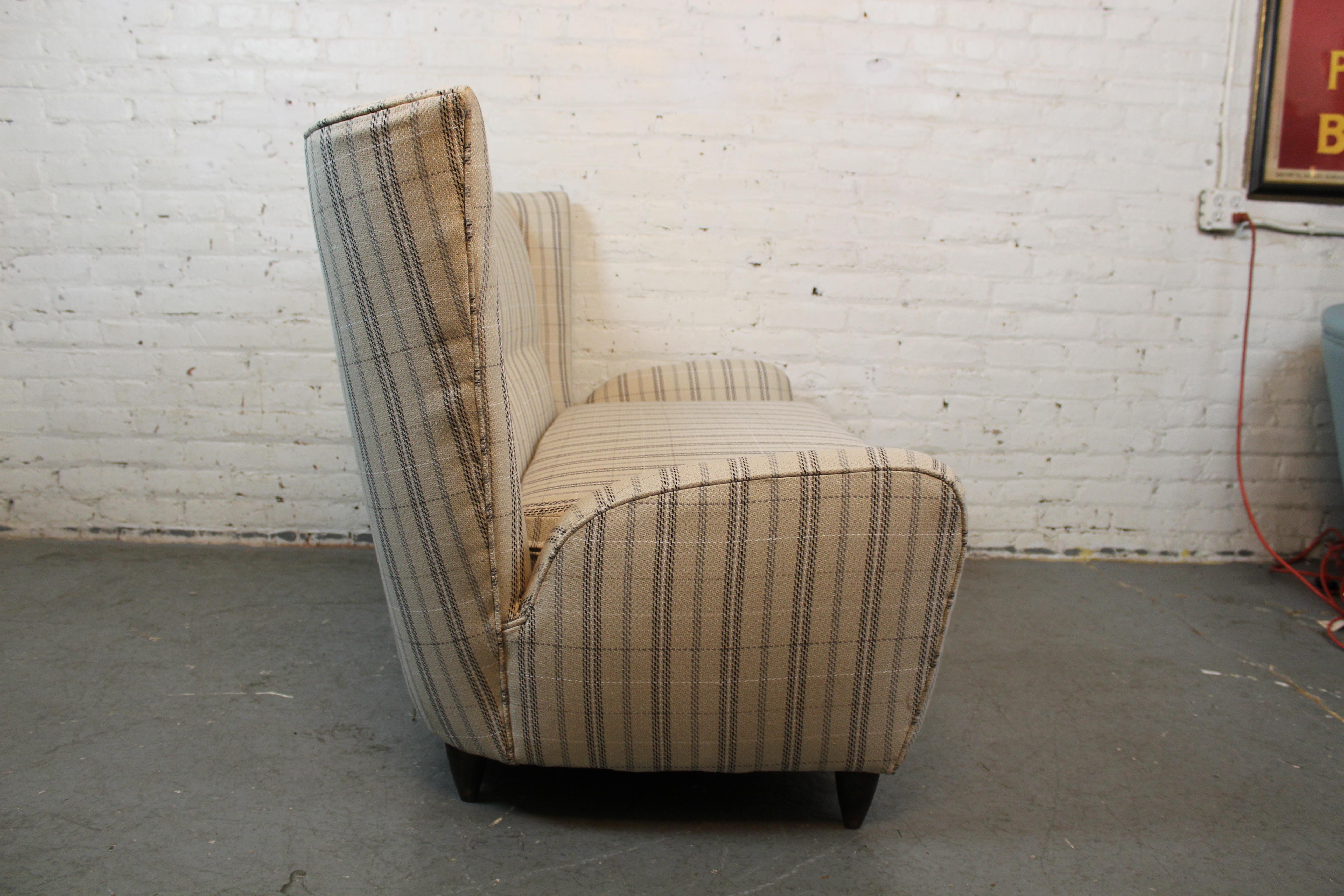 Reupholstered Mid-Century Italian Sofa by Paola Buffa For Sale 3