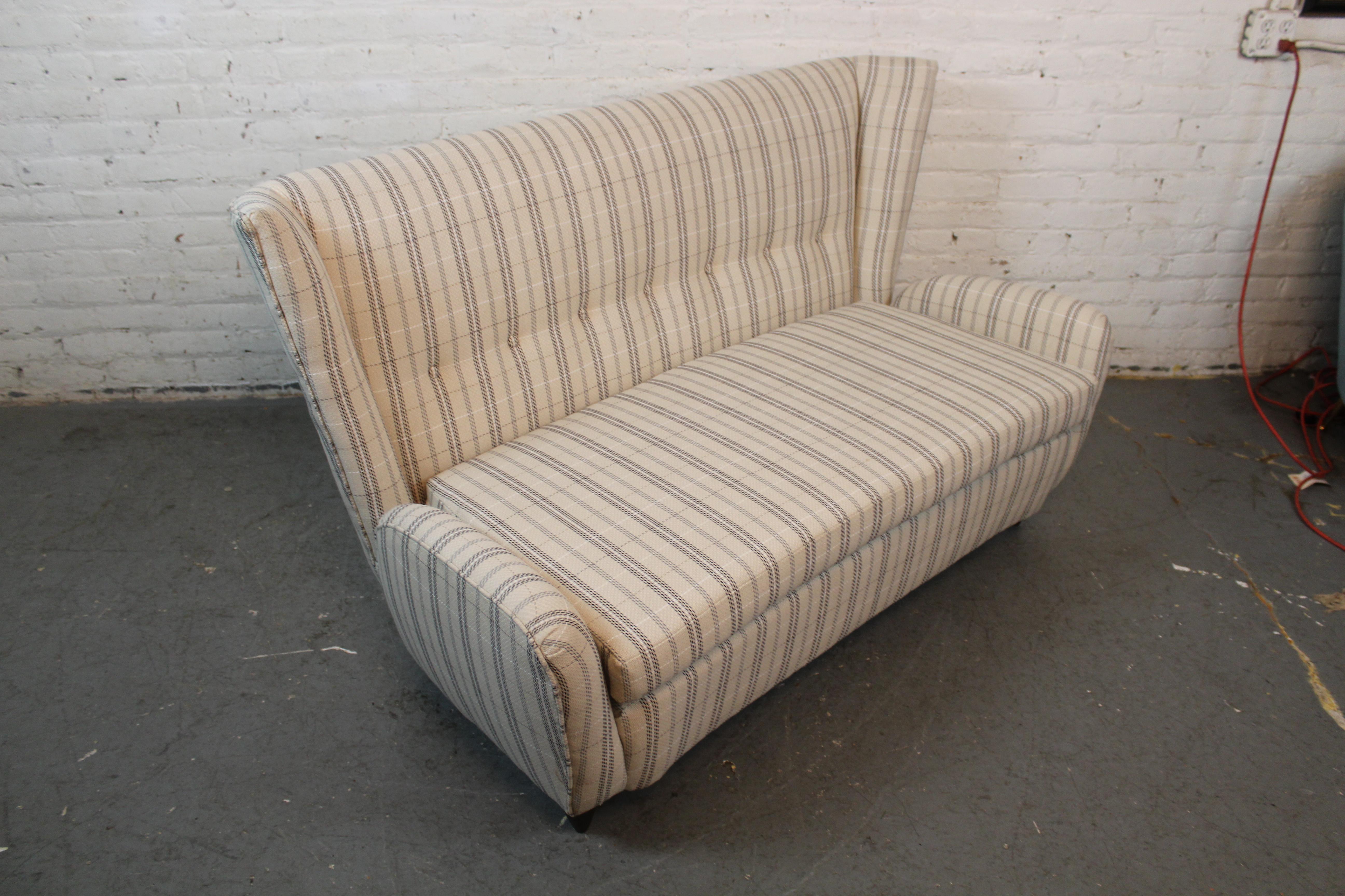 Reupholstered Mid-Century Italian Sofa by Paola Buffa For Sale 5