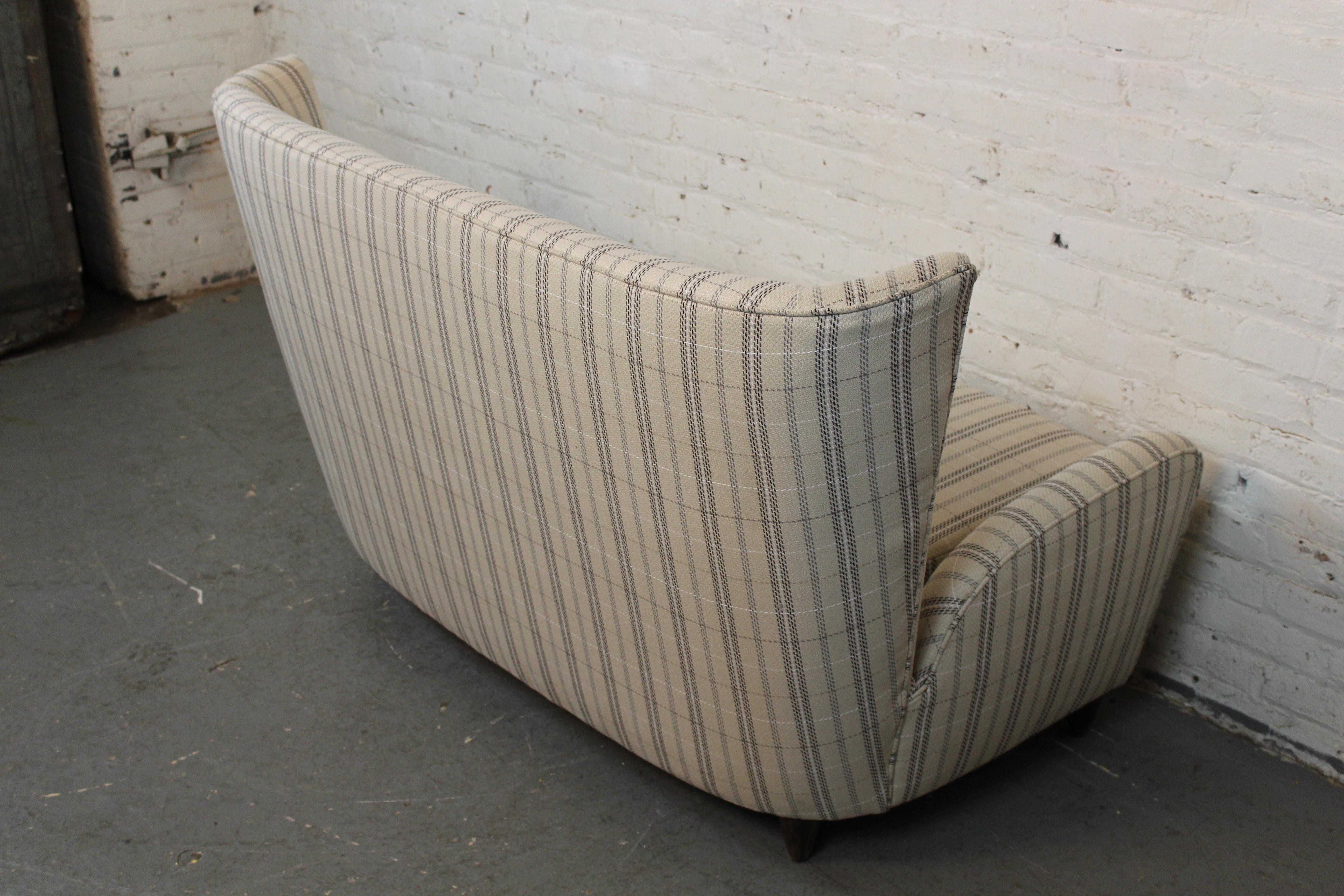 Reupholstered Mid-Century Italian Sofa by Paola Buffa In Good Condition For Sale In Brooklyn, NY