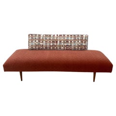 Reupholstered Mid-Century Modern Vintage Daybed