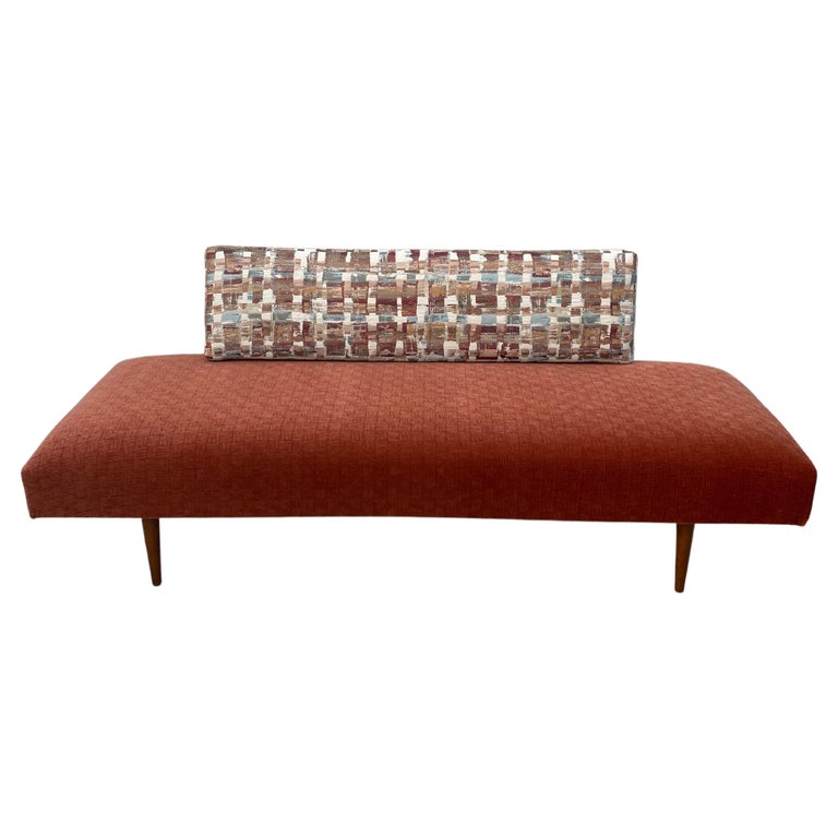 Reupholstered MidCentury Modern Vintage Daybed For Sale at 1stDibs