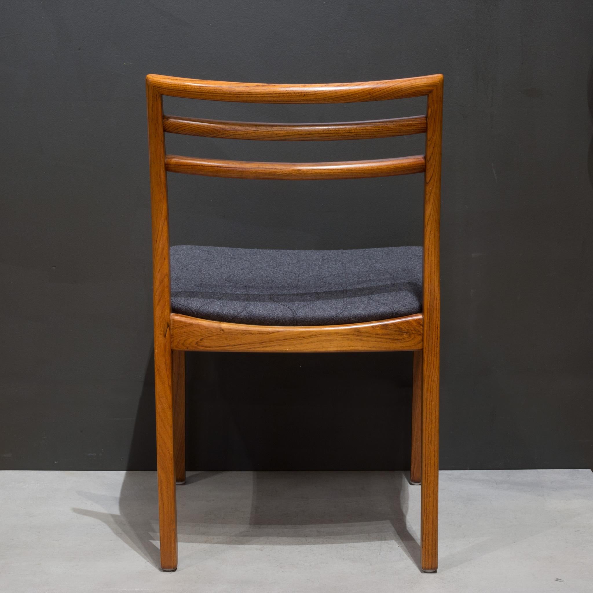 20th Century Reupholstered Mid-Century Rosewood Dining Chairs, C.1970 For Sale