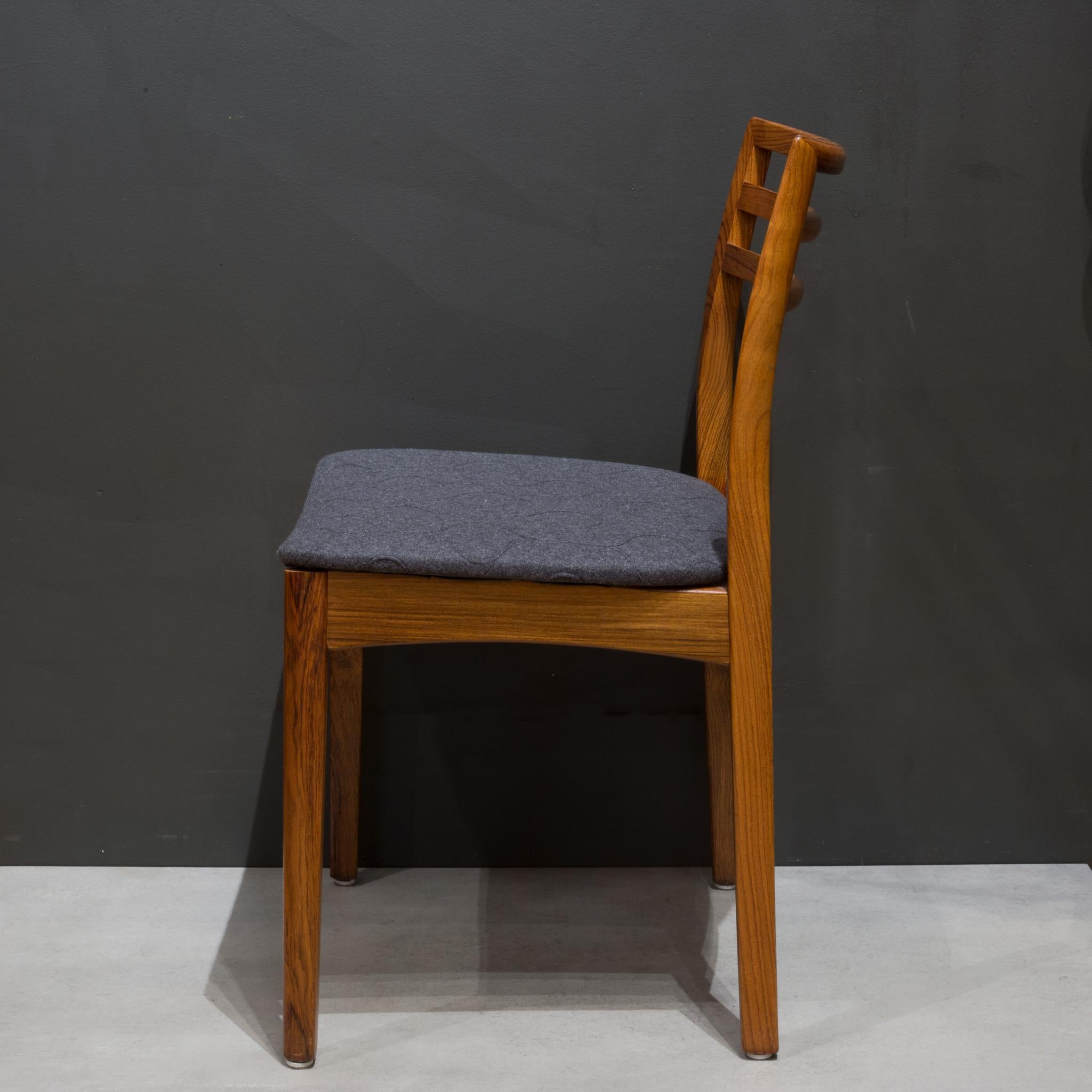 Reupholstered Mid-Century Rosewood Dining Chairs, C.1970 For Sale 2
