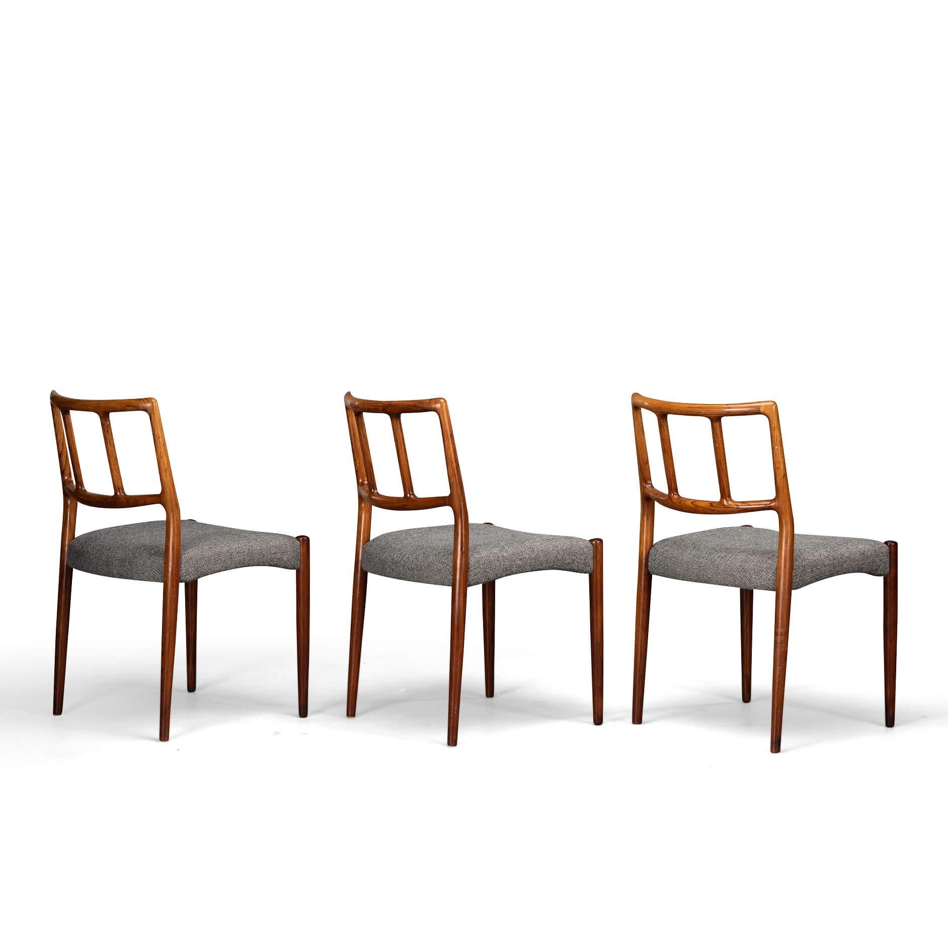 Reupholstered Rosewood Dining Chair by Johannes Andersen for Uldum, Set of 6 For Sale 6