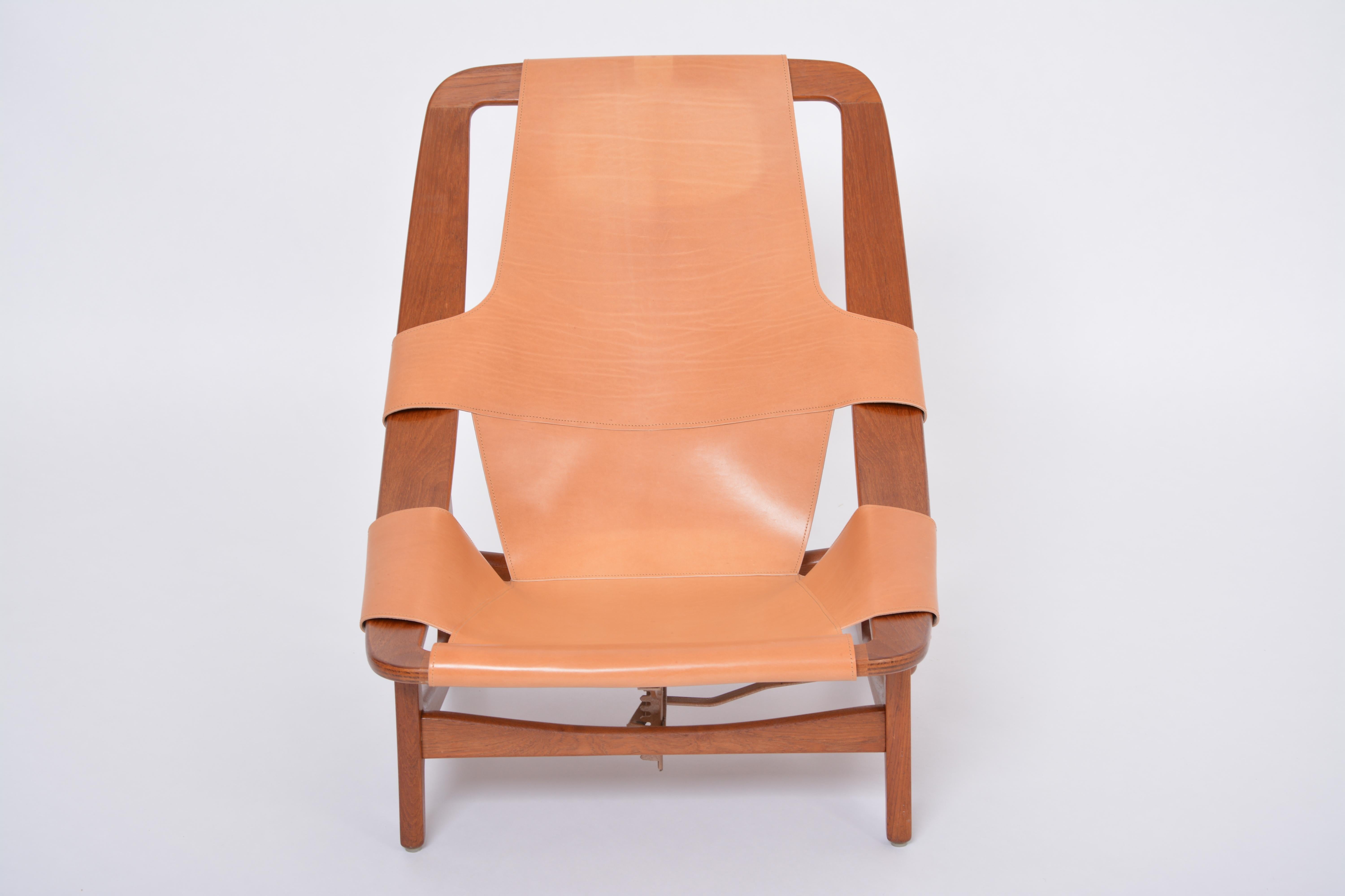 Le fauteuil de salon scandinave Holmenkollen retapissé par Arne Tideman Ruud  en vente 10