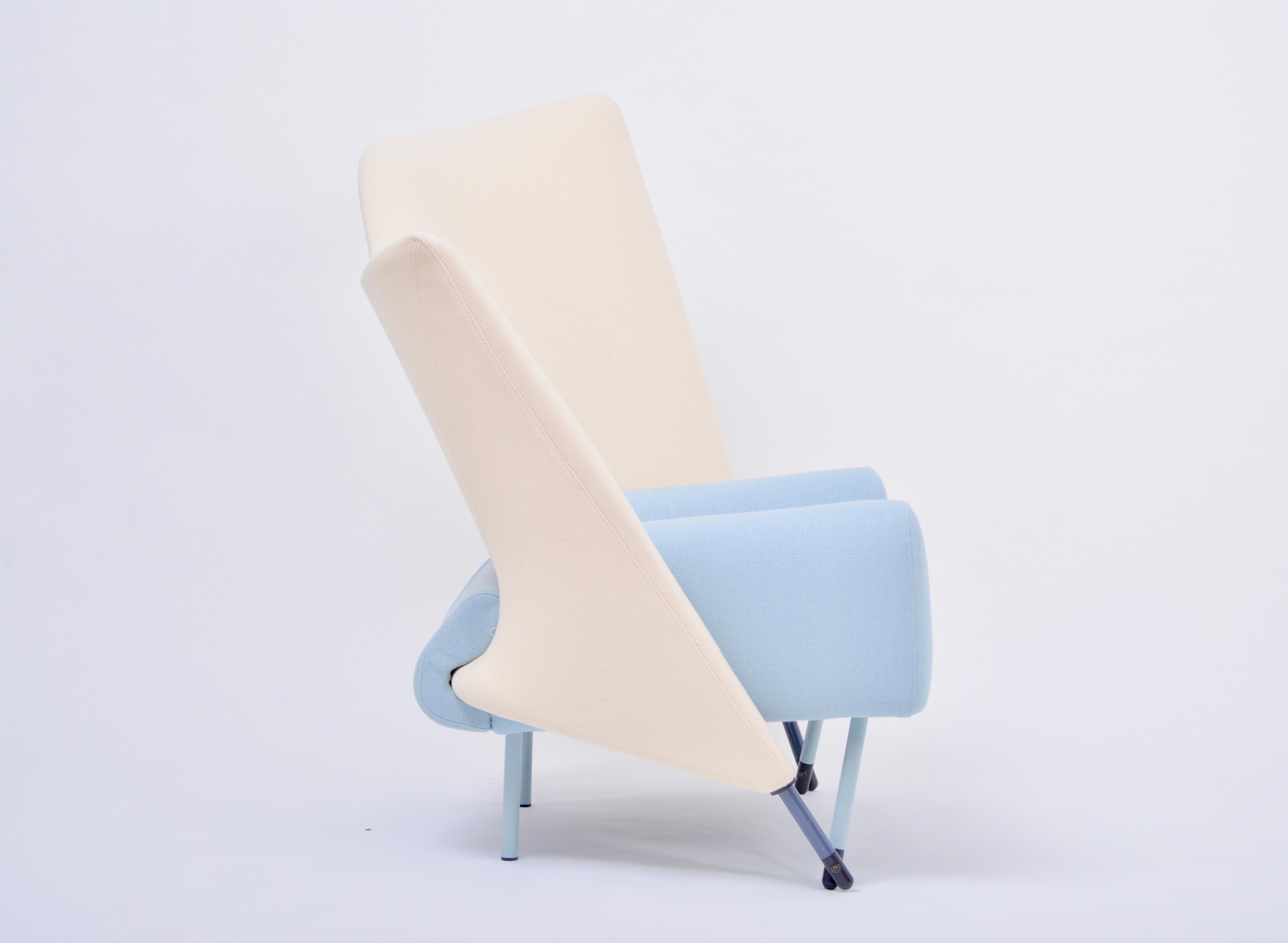 Post-Modern Reupholstered Torso Lounge Chair Designed by Paolo Deganello for Cassina, 1980s