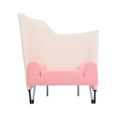 Reupholstered Torso Lounge Chair Designed by Paolo Deganello
