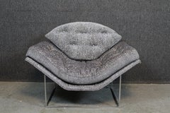Reupholstered Vintage Milo Baughman Thin Line Shell Chair