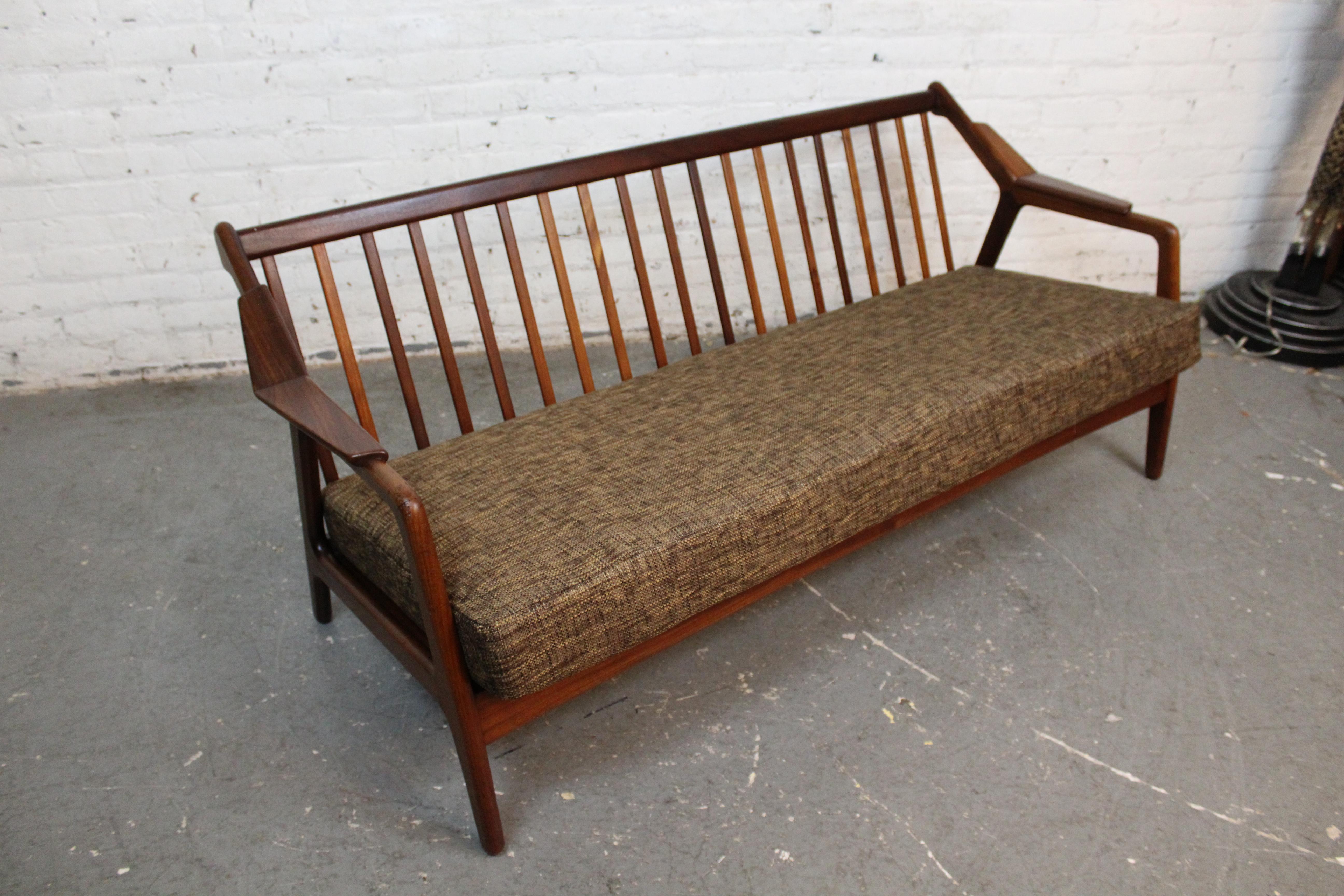 Reupholstered Walnut Sofa by H. Brockmann Petersen for Randers For Sale 2