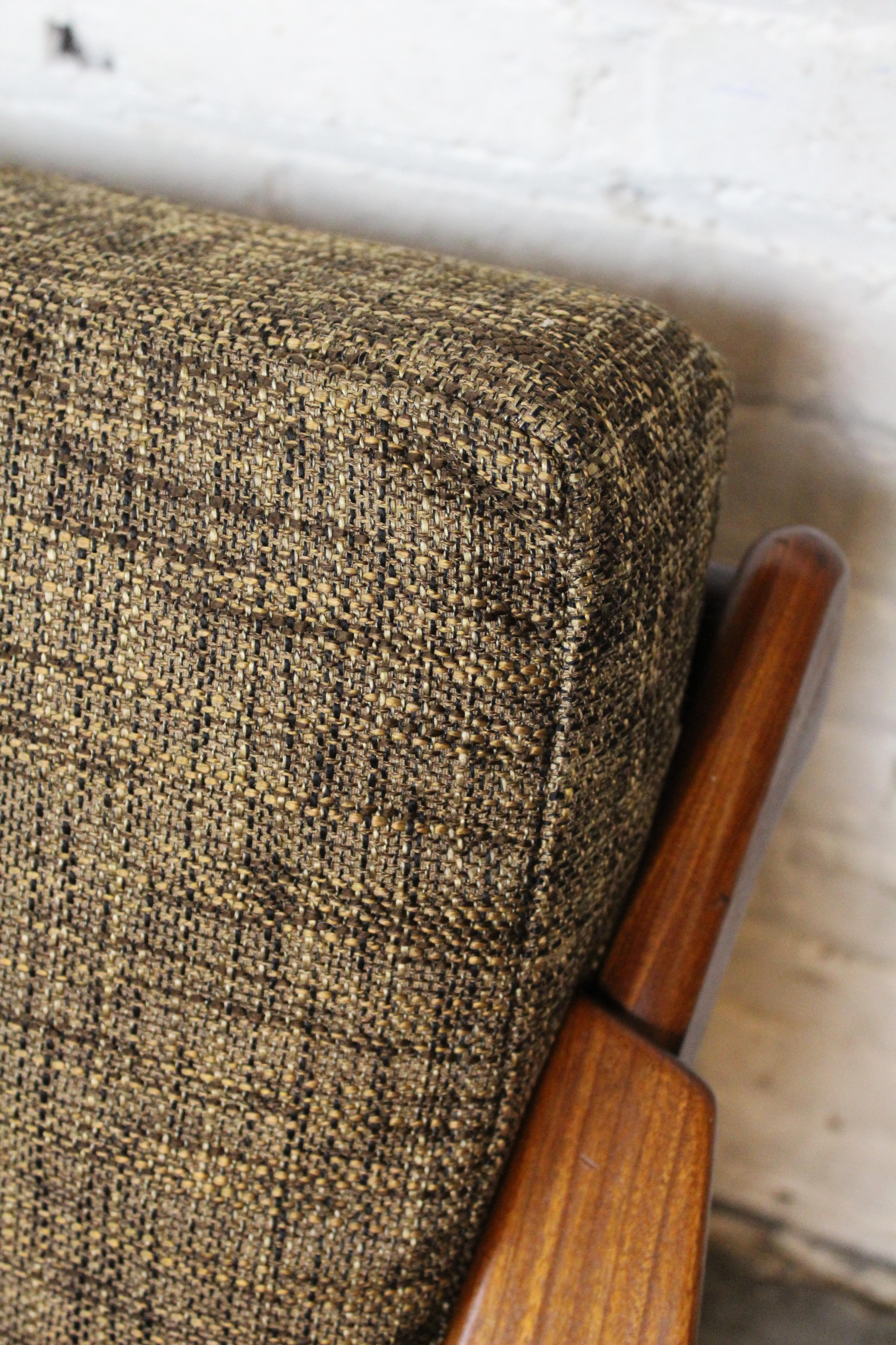 Reupholstered Walnut Sofa by H. Brockmann Petersen for Randers For Sale 6