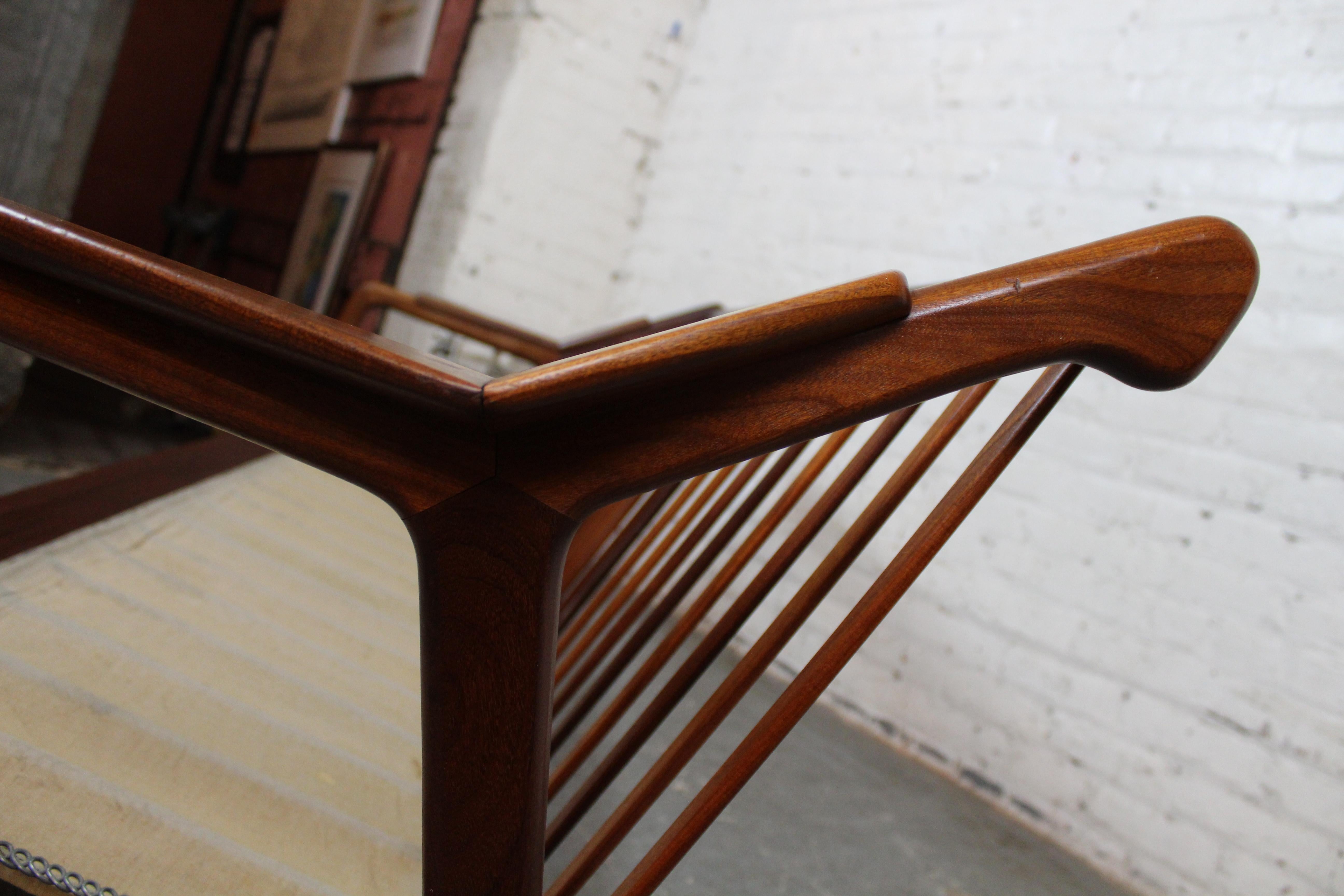 Reupholstered Walnut Sofa by H. Brockmann Petersen for Randers For Sale 8