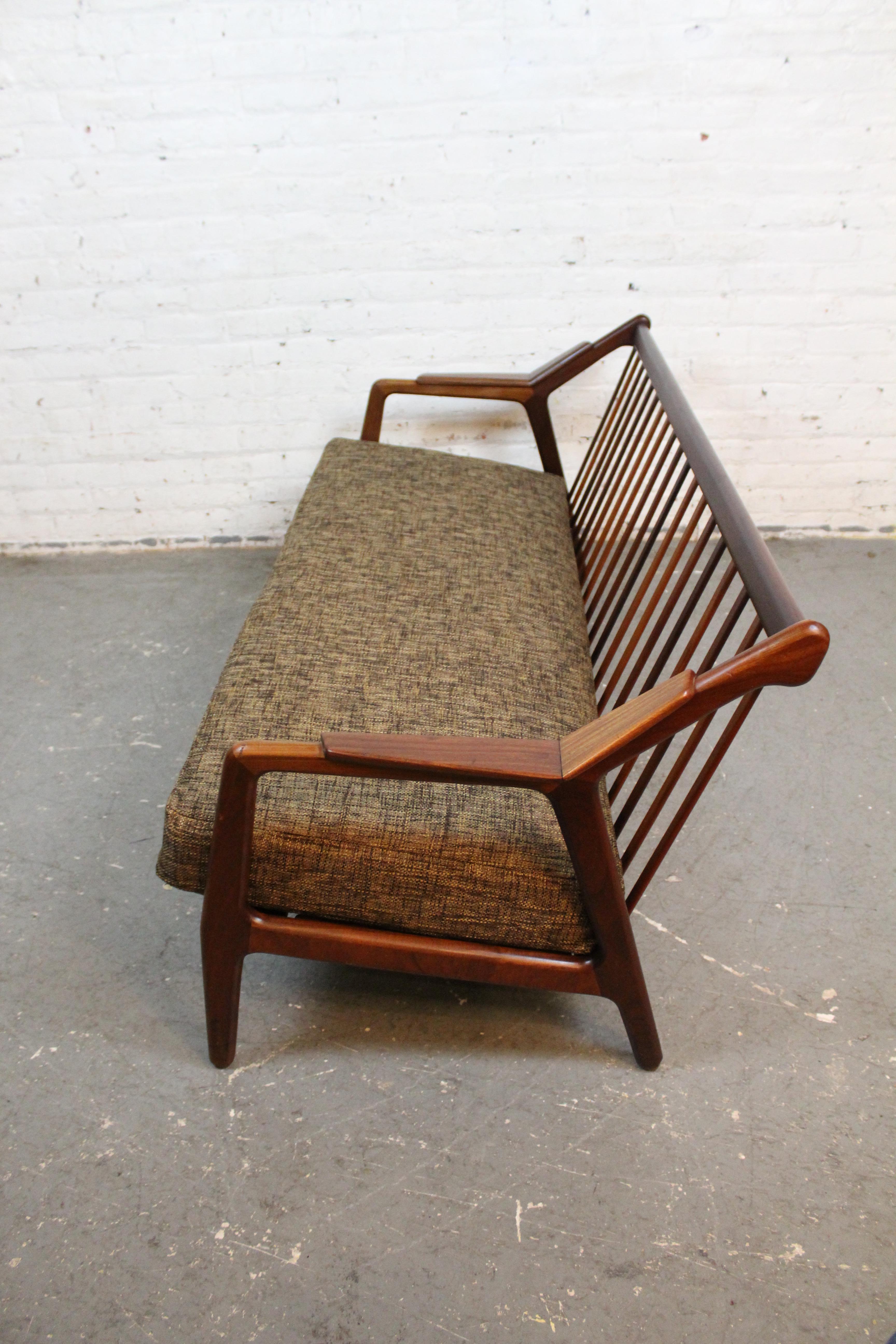 Reupholstered Walnut Sofa by H. Brockmann Petersen for Randers For Sale 1