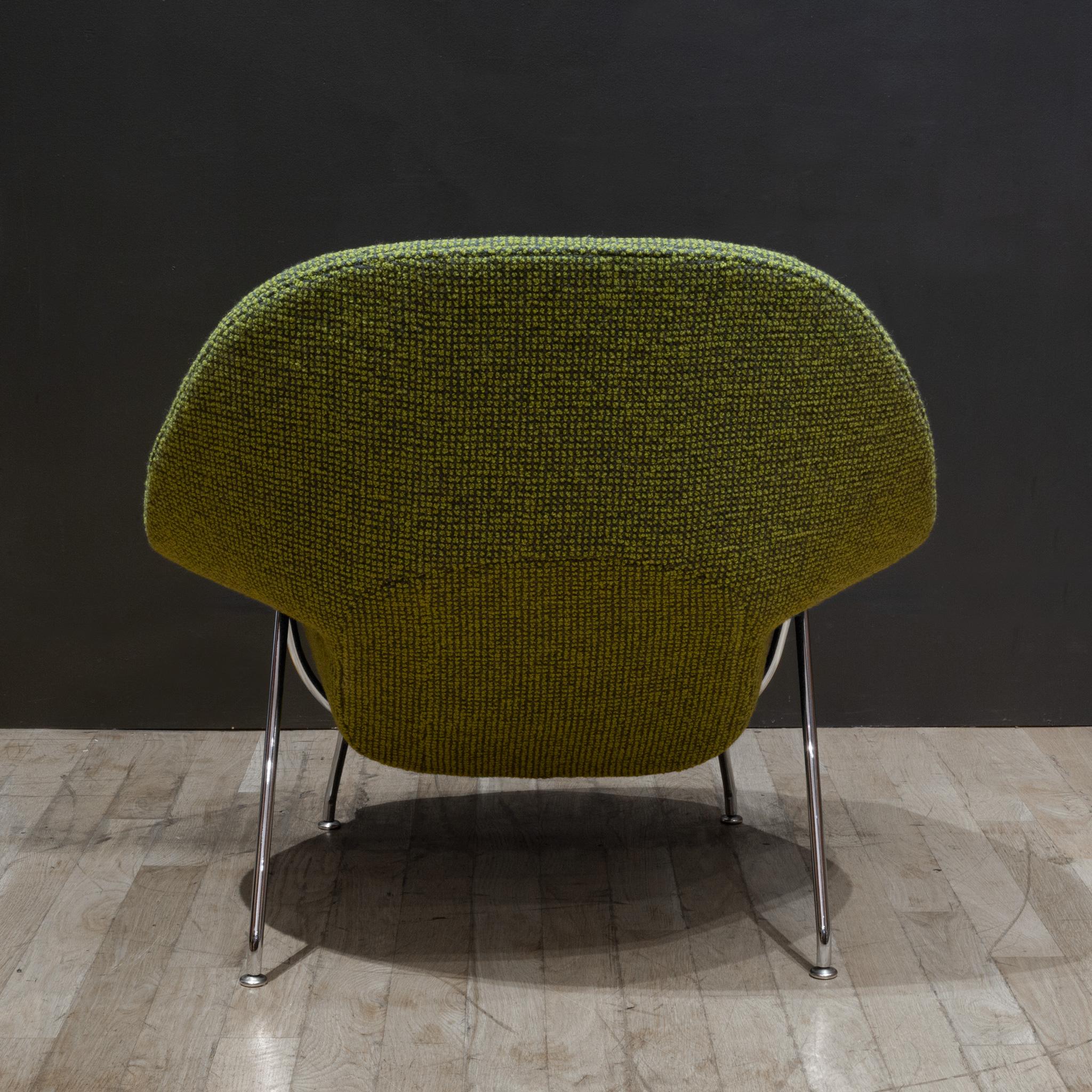 Reupholstered Womb Chair and Ottoman by Eero Saarinen for Knoll In Good Condition In San Francisco, CA