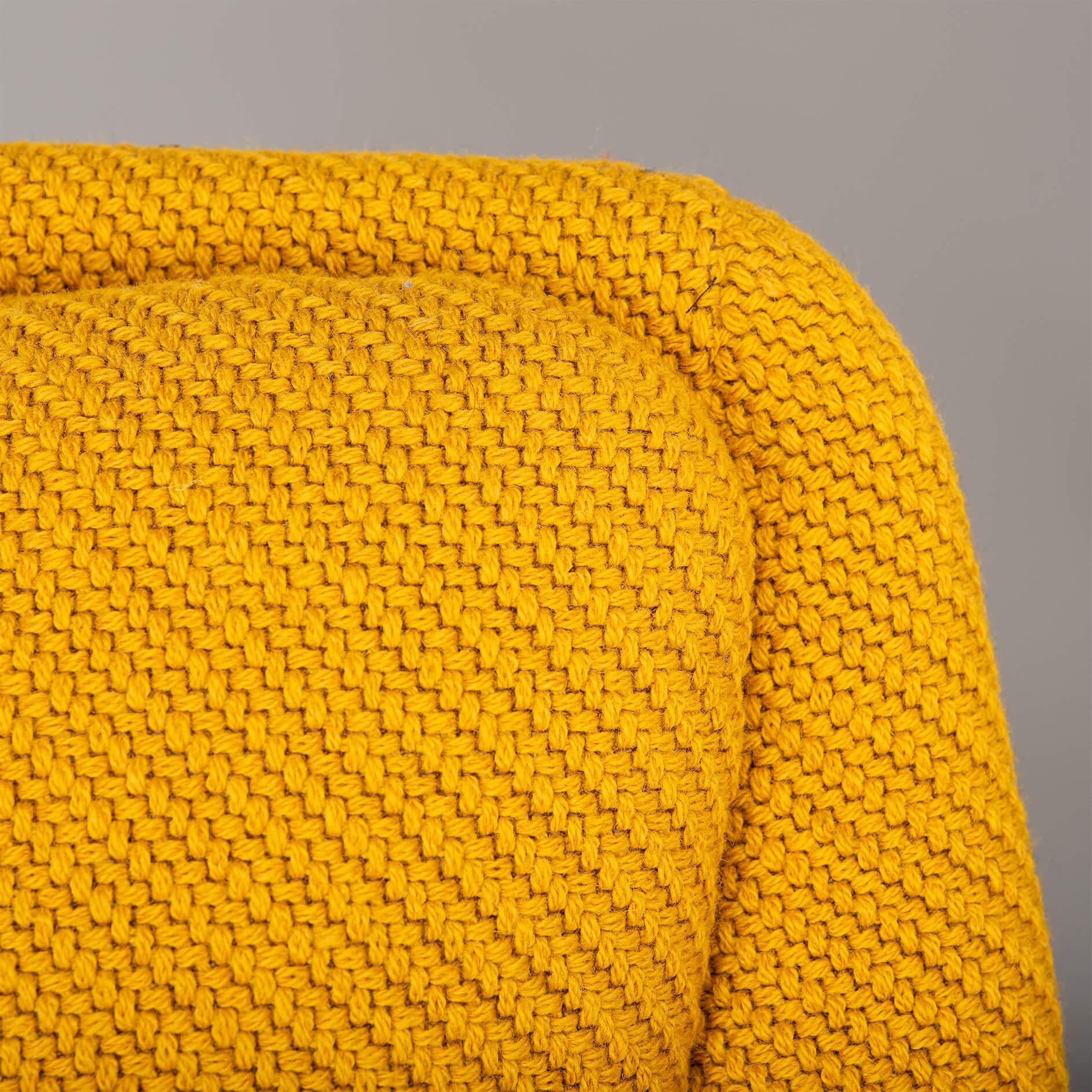 Reupholstered Yellow Armchair by Johannes Andersen for CFC Silkeborg, 1960s For Sale 4