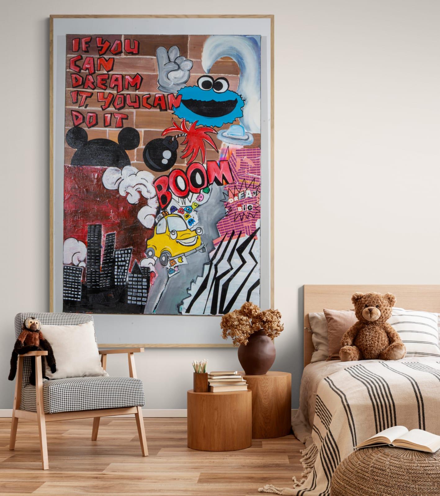 Reut Harel: Boom  - Impresión giclée sobre lienzo. 39.3/27.5