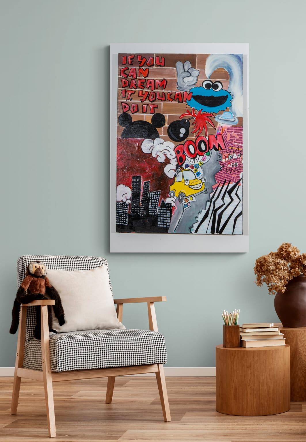 Reut Harel: Boom  - Impresión giclée sobre lienzo. 39.3/27.5
