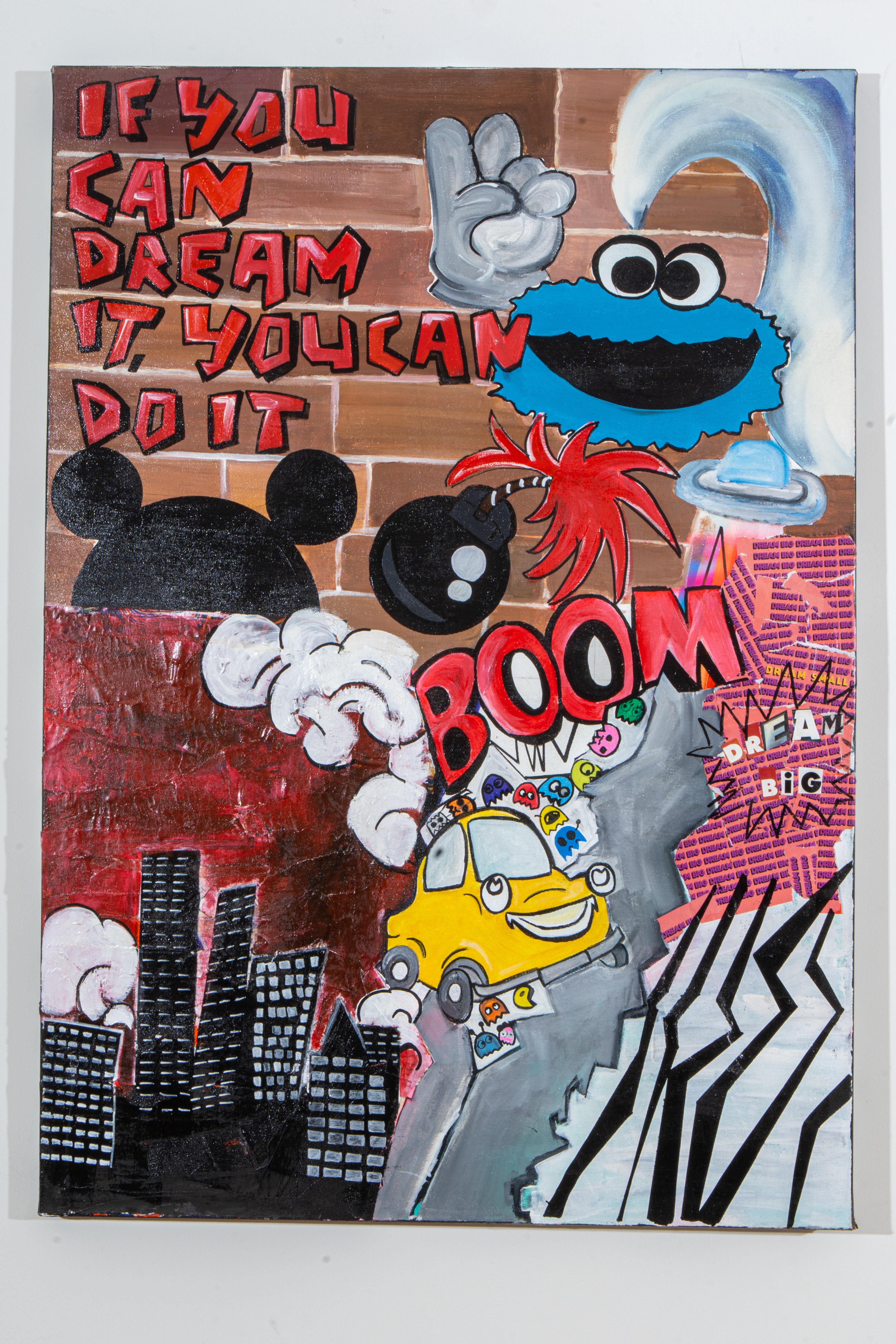 Reut Harel es una artista de Pop Art que trabaja en Tel Aviv y crea un arte colorista, optimista y vibrante que combina elementos detallados y emociones. Sus obras se caracterizan por una tendencia a repetir e imitar las imágenes estereotipadas de