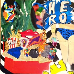 Reut Harel: Héroe - Impresión Giclée sobre lienzo. 39.3/39.3"