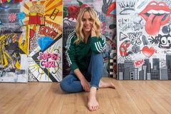 Reut Harel: Wild world  - Giclee print on canvas. 39.3/27.5”