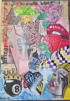 Reut Harel: Mundo salvaje  - Impresión giclée sobre lienzo. 39.3/27.5"