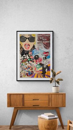 Reut Harel: Win and Learn  - Giclee print on canvas. 39.3/27.5”