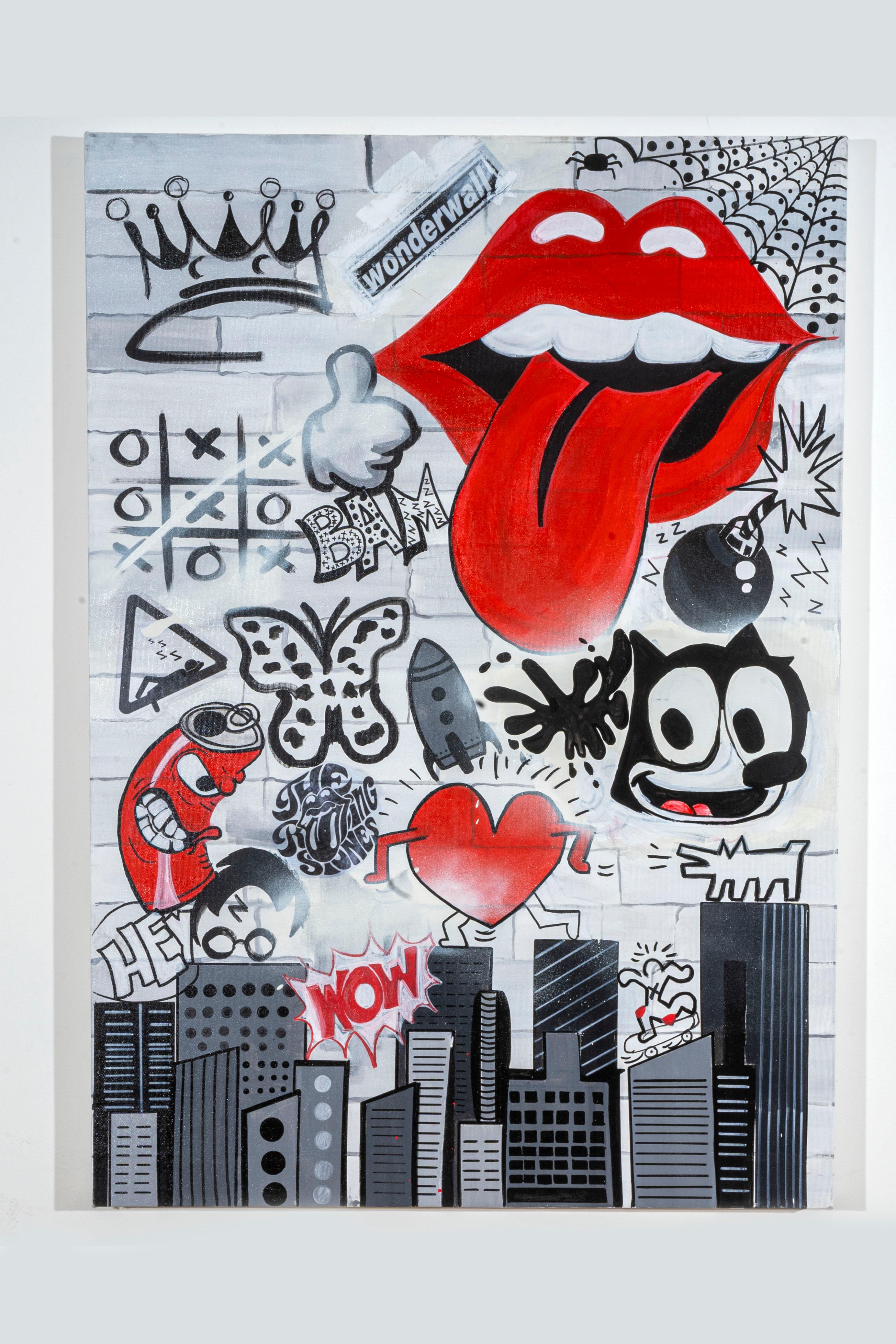 Reut Harel: Wonderwall  - Stampa giclée su tela. 39.3/27.5"