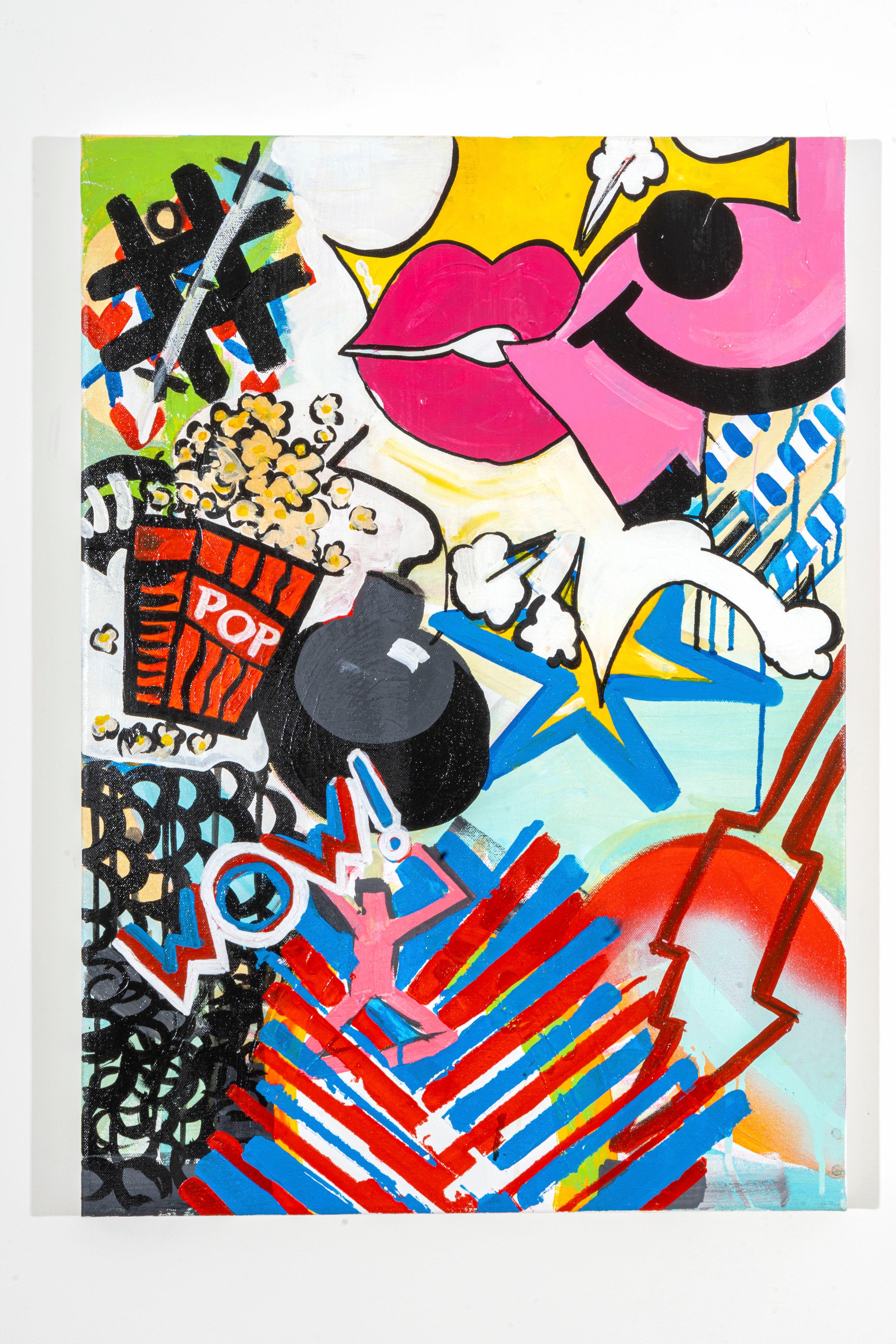 Reut Harel: WOW  - Stampa giclée su tela. 19.7/27.5"