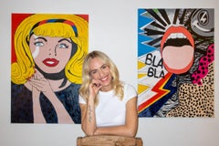 Reut Harel: Xoxo - Giclee print on canvas. 39.3/39.3”