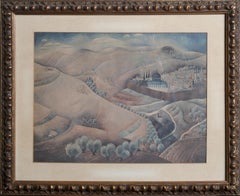 Como las montañas son redondas, Jerusalén 1925, Litografía offset moderna