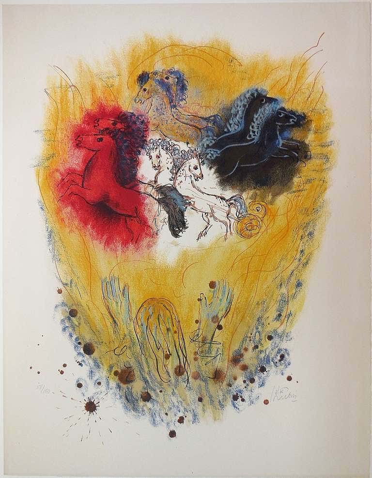 Reuven Rubin - Modern Israeli Lithograph Reuven Rubin Views Of Israel ...