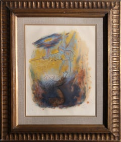 David e l'Angelo del Signore, Litografia moderna di Reuven Rubin
