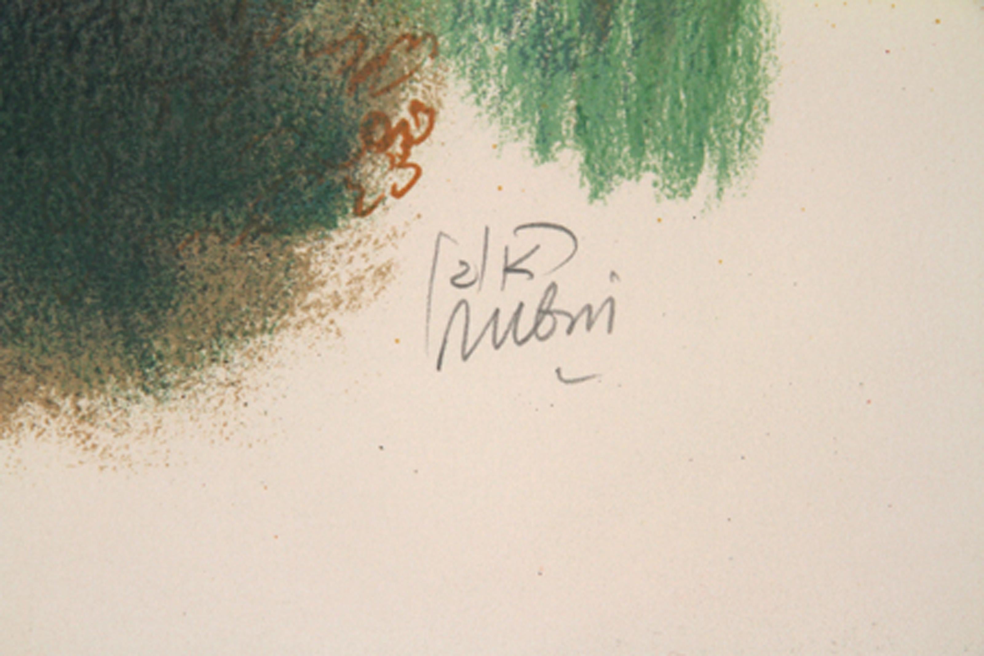 IX from Visions of the Bible, Modern Lithograph by Reuven Rubin For Sale 2