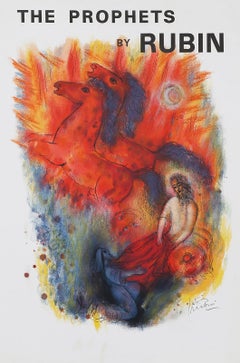 I Profeti, poster espressionista astratto di Reuven Rubin