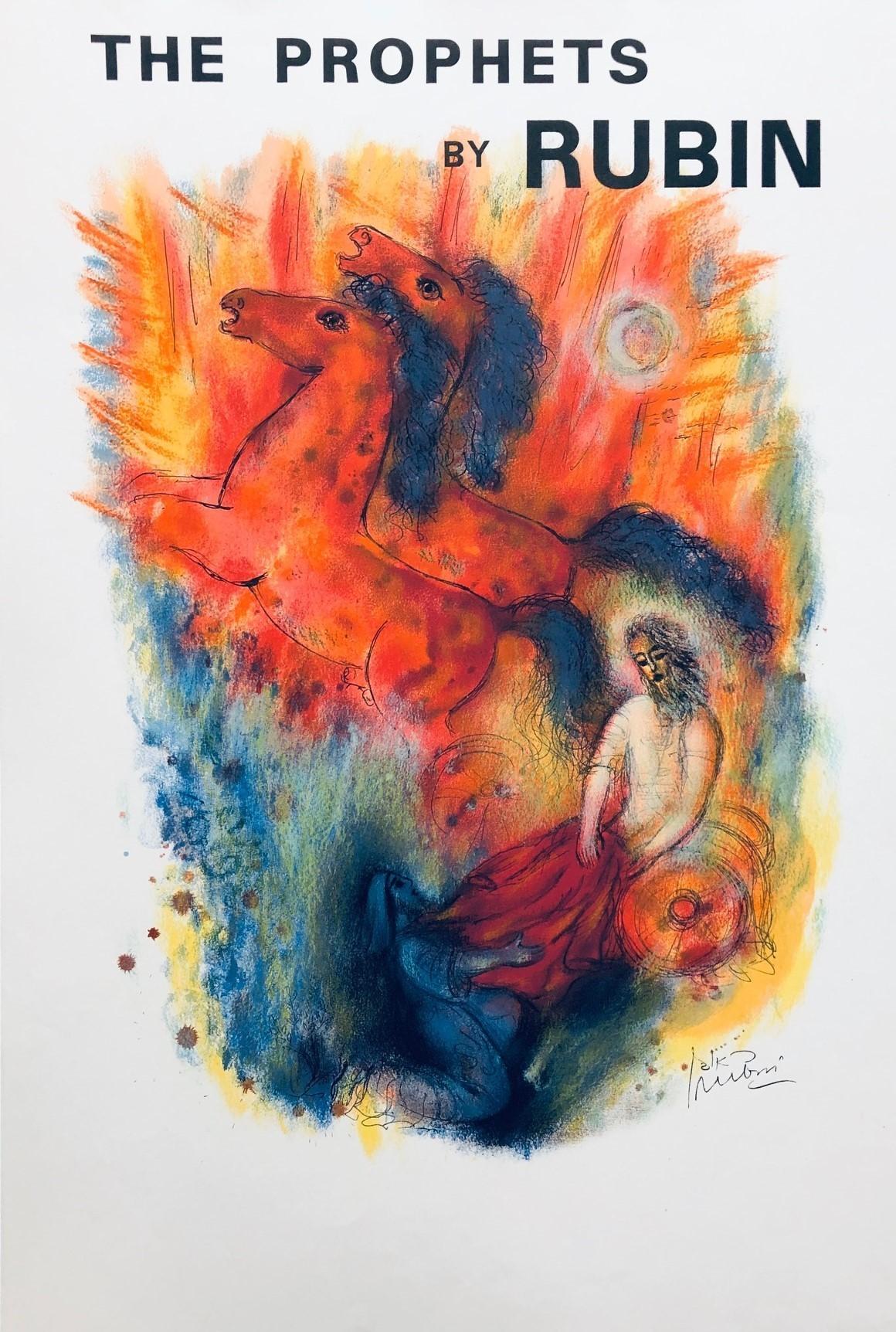 Reuven Rubin Figurative Print - The Prophets-Lithograph, Printed in France by Mourlot