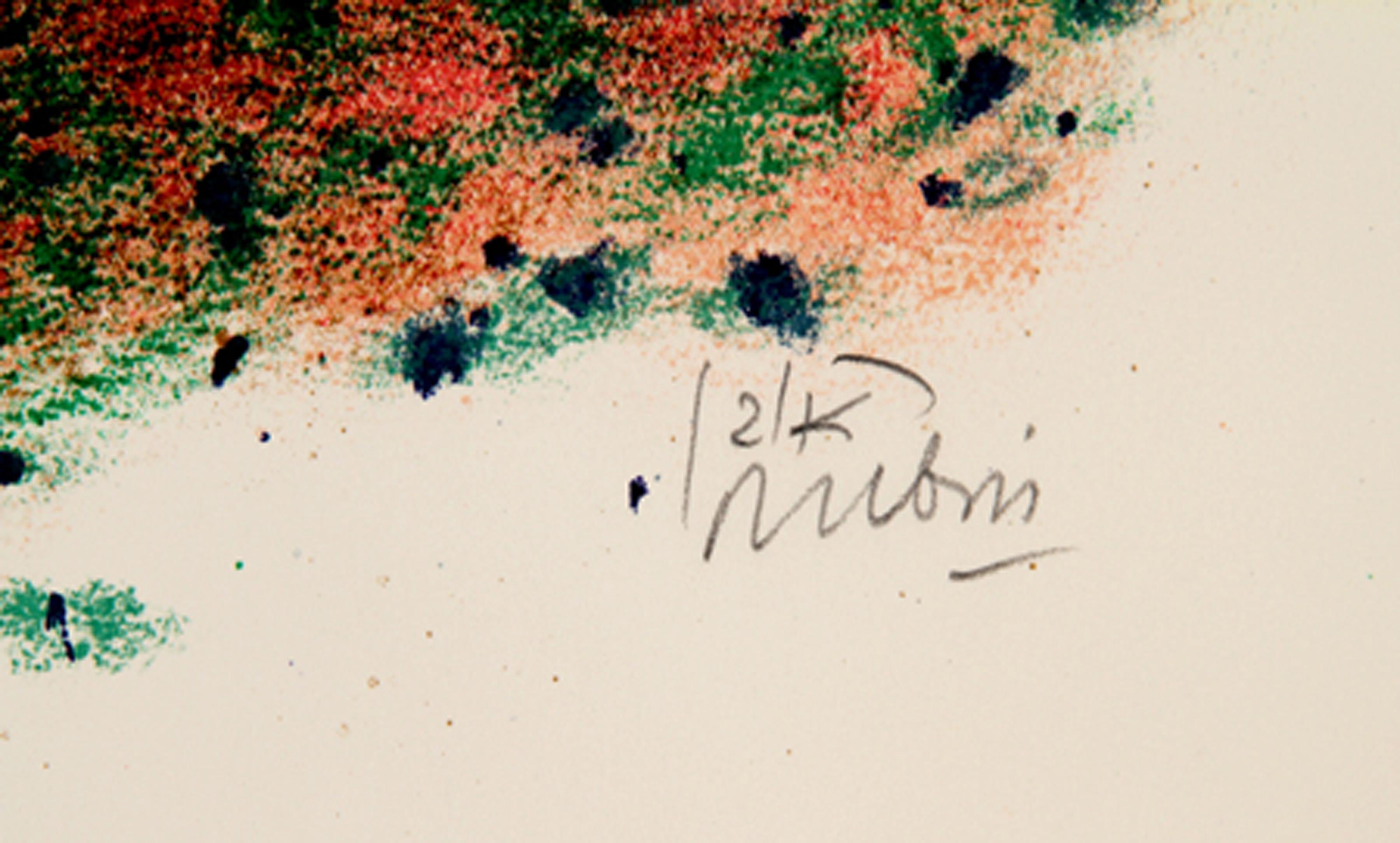 XII aus Visionen der Bibel, moderne Lithographie von Reuven Rubin im Angebot 1