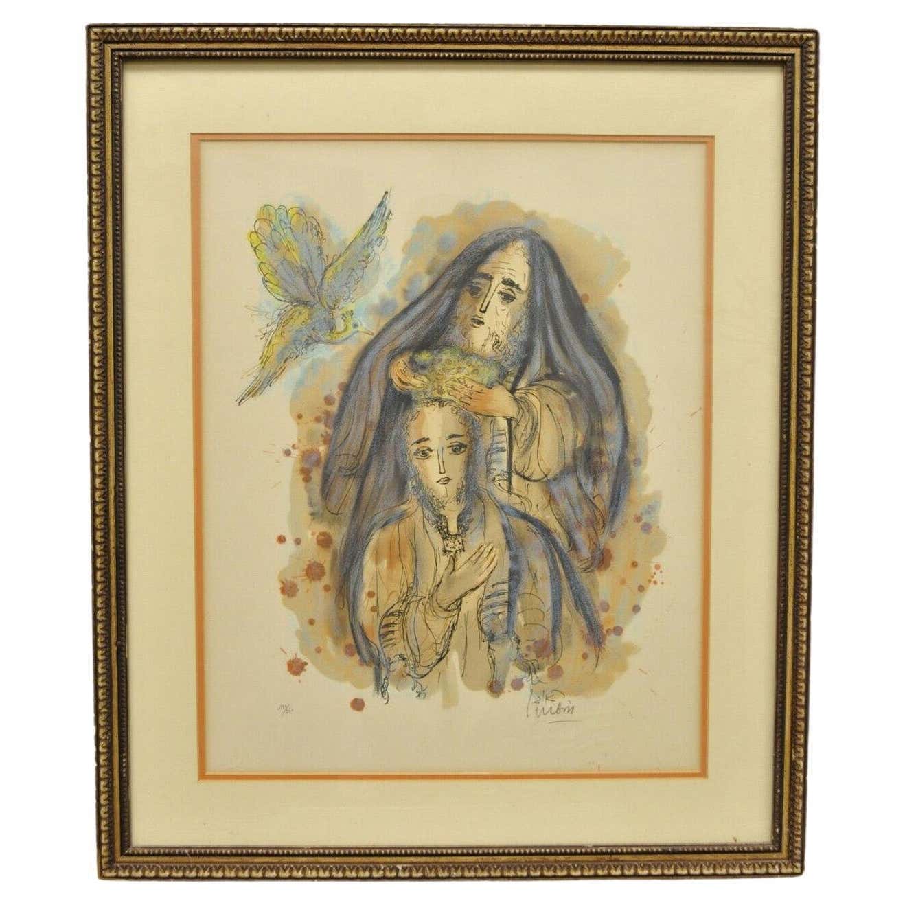 Reuven Rubin Story of David 1971 Signed and Numbered Lithograph Print ...