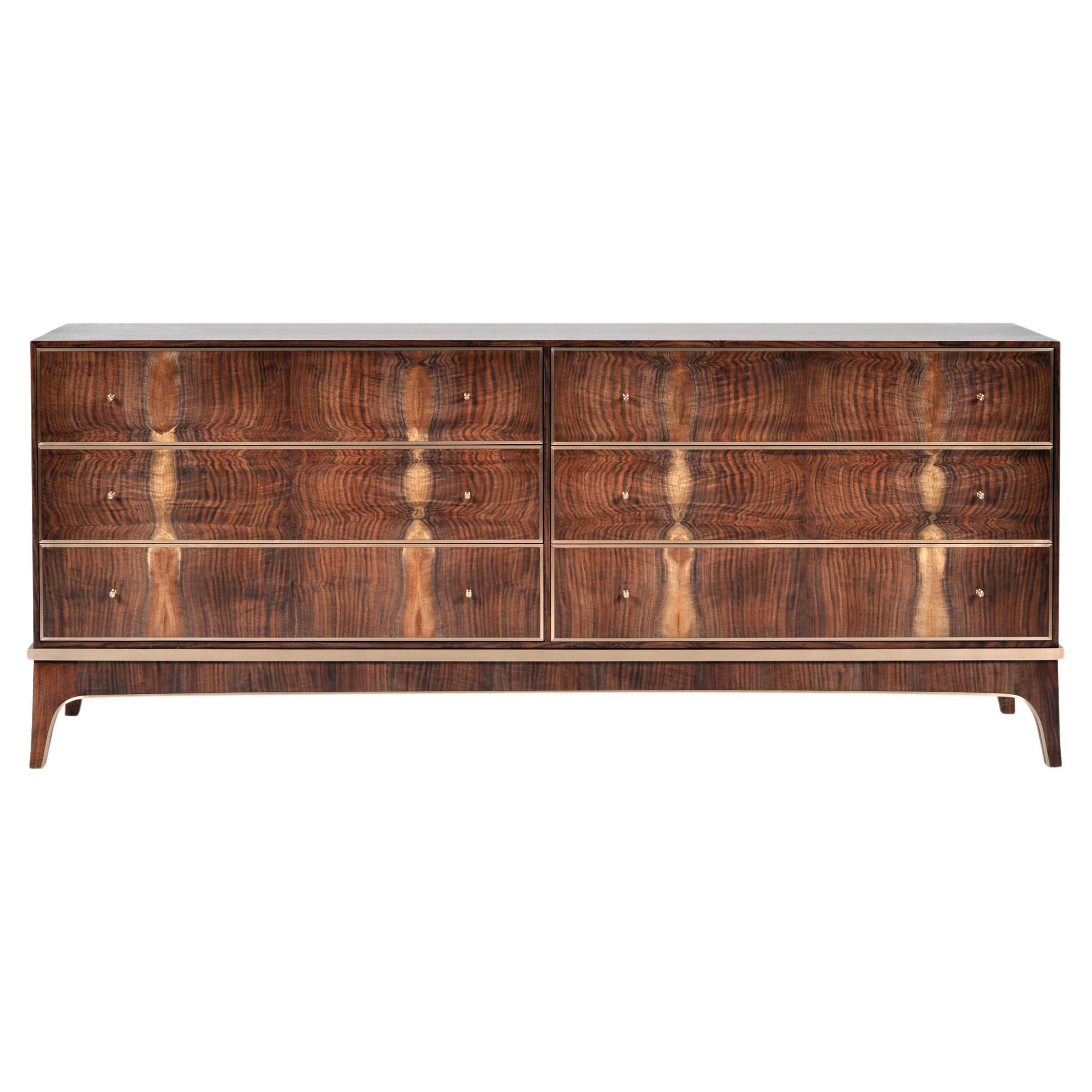 Reve Dresser in Bastogne Walnut By Newell Design Studio For Sale