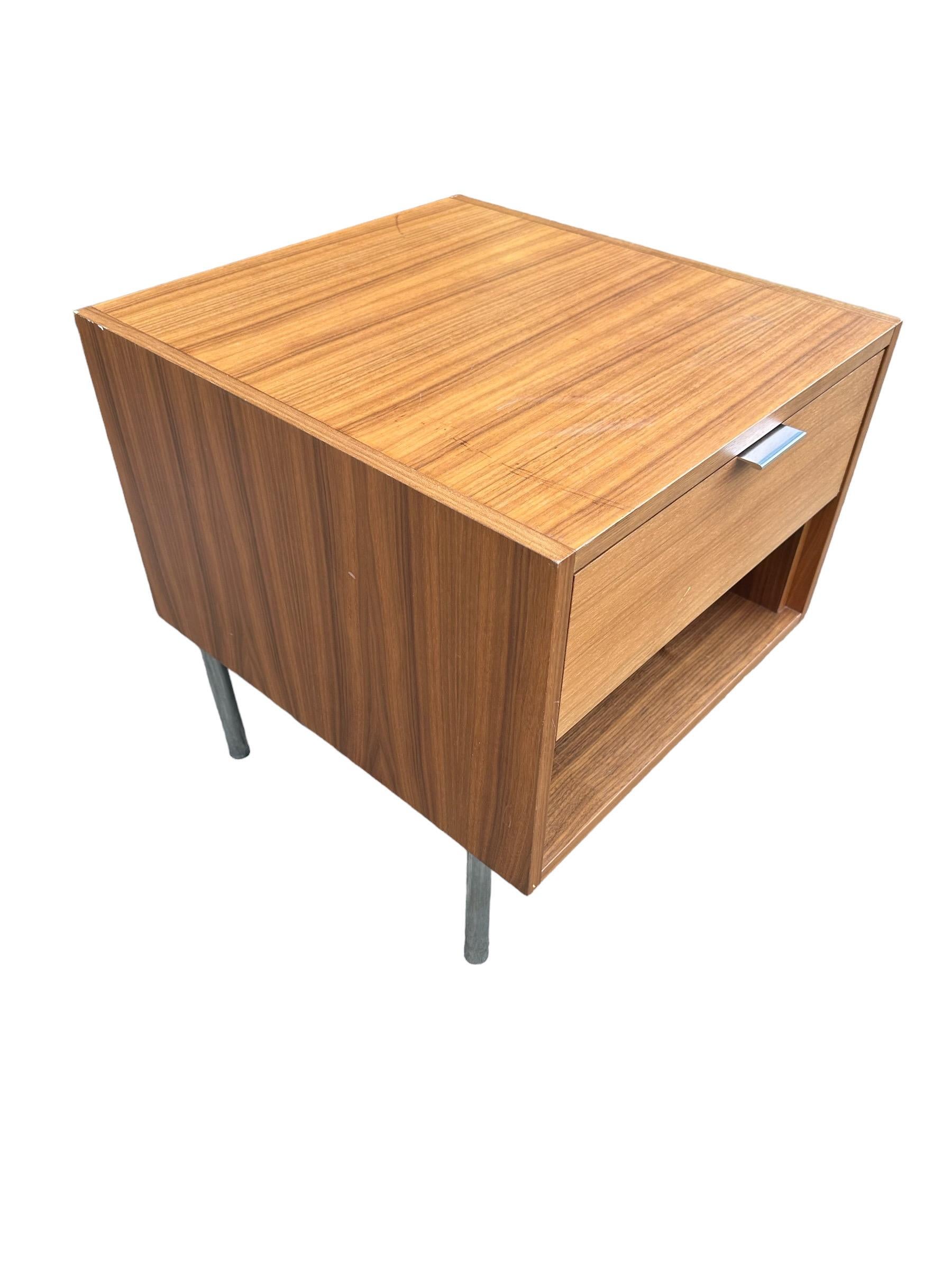 Spacious, smooth-gliding drawer. Compact size. European hardware. Defined by spacious drawers, clean lines and quartersawn heartwood veneers of walnut wood, the Rêve nightstand effortlessly organizes and complements a range of bedroom interiors.