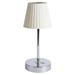 Lampada da tavolo Reve, argento e bianco