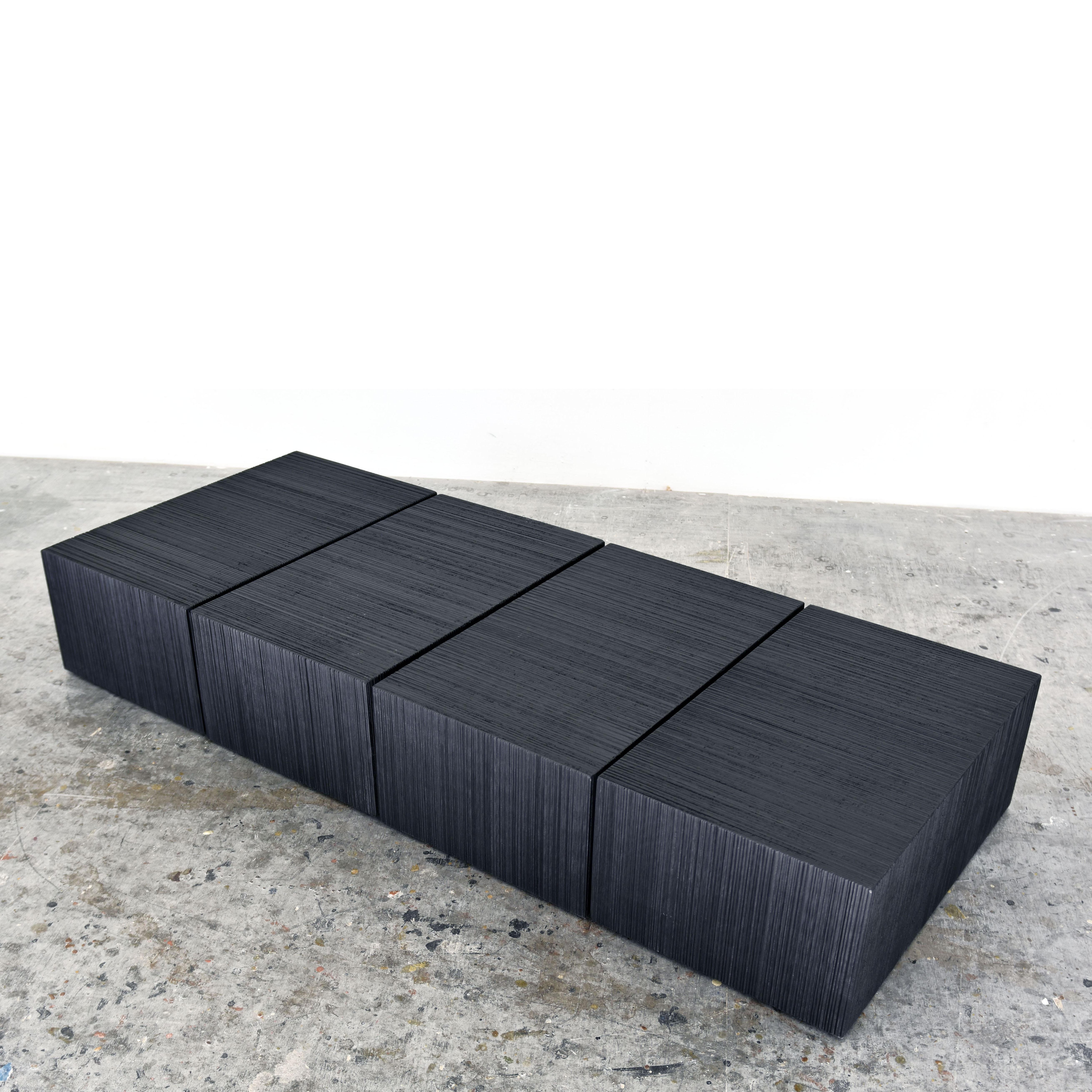 Post-Modern Reveal Block Table by John Eric Byers For Sale